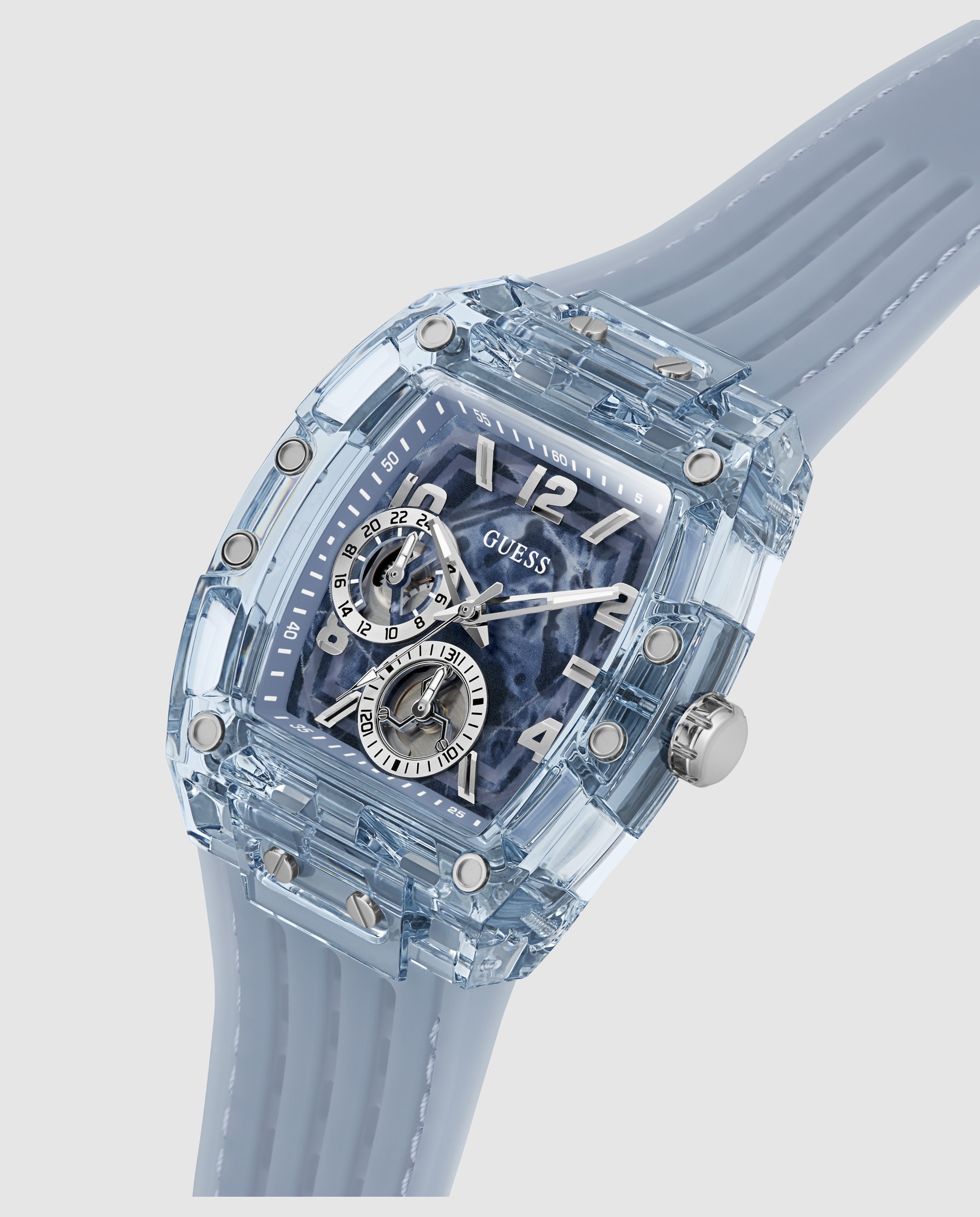 Imagen 4 de Reloj de hombre phoenix gw1147g1 de silicona - Guess - Azul Azul