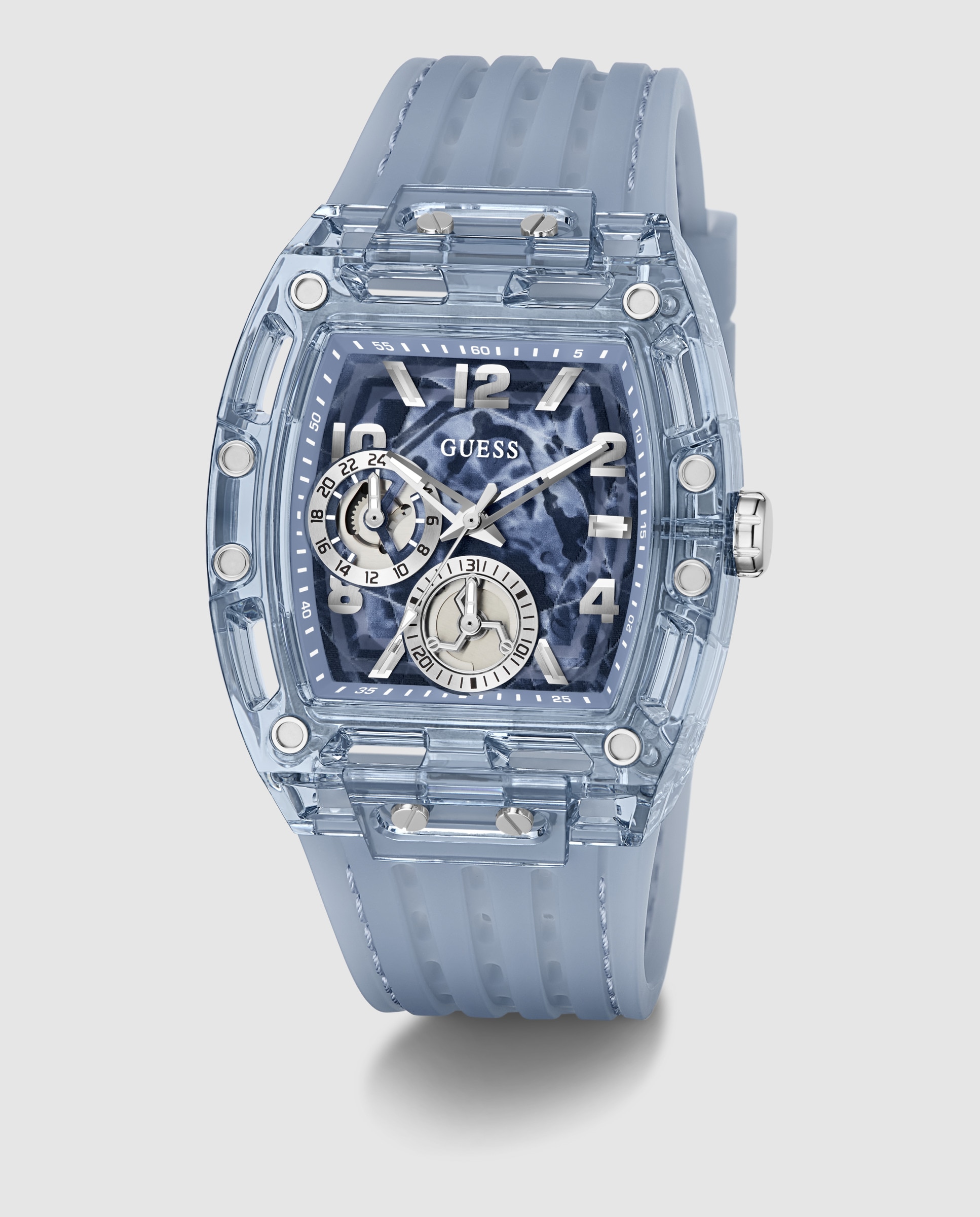 Imagen 5 de Reloj de hombre phoenix gw1147g1 de silicona - Guess - Azul Azul