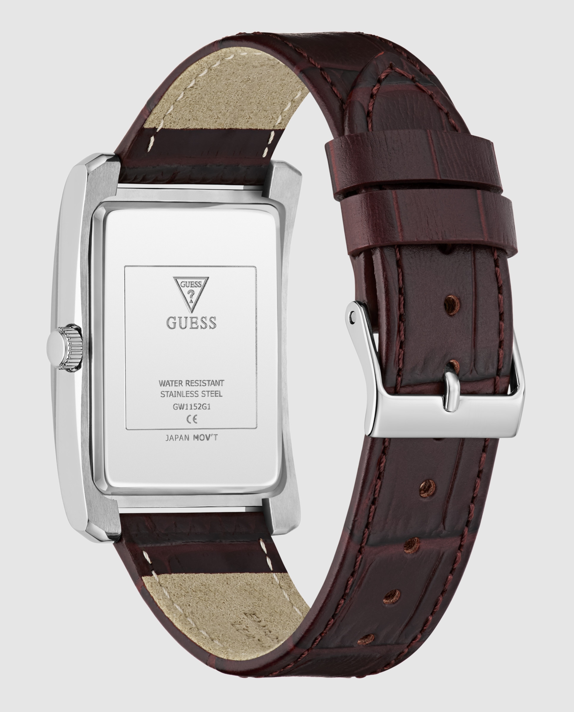 Reloj de hombre hugh gw1152g1 de piel sintética - Guess - Marrón Marrón-3