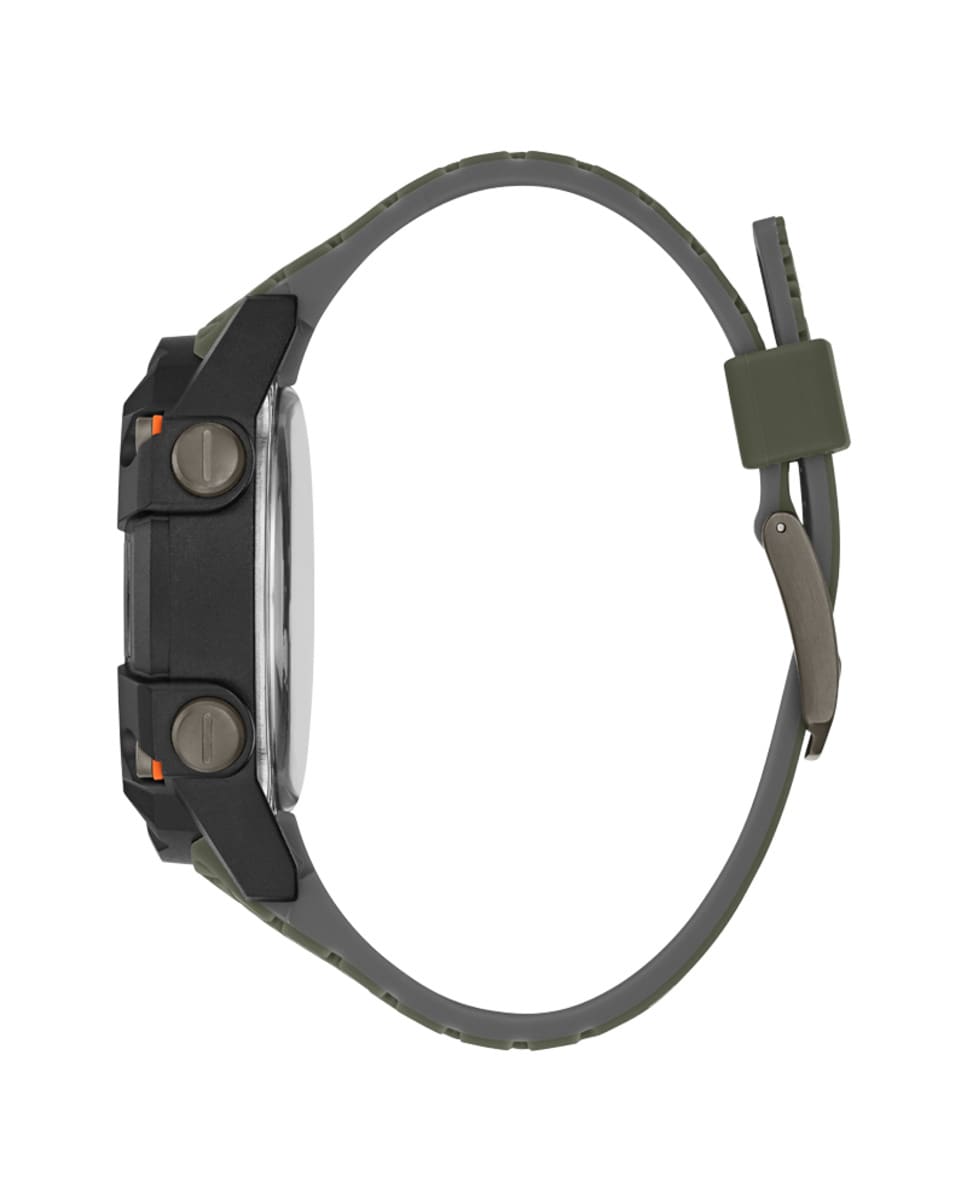 Reloj de hombre Rex GW0342G1 de silicona y correa verde Verde-2
