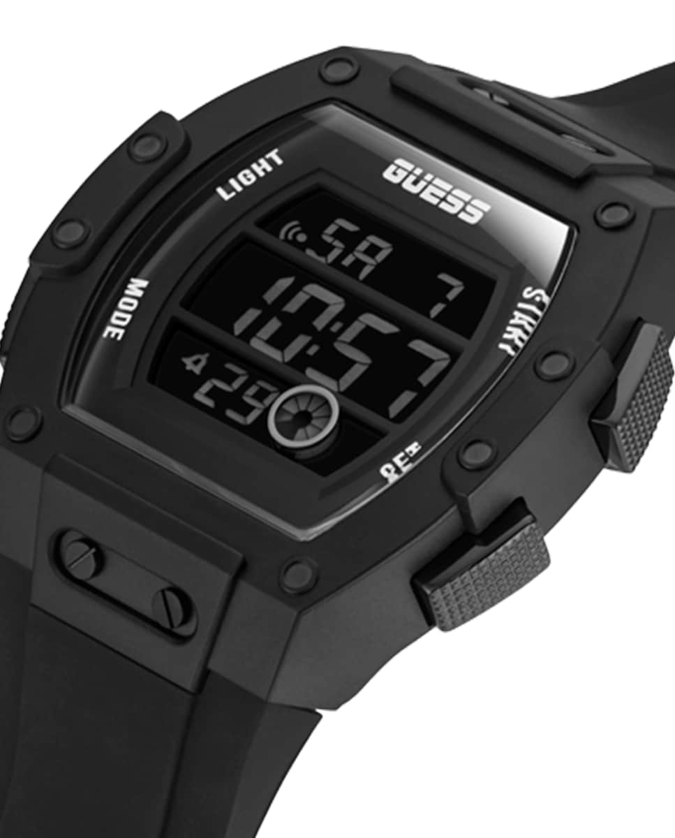 Reloj de hombre Phoenix GW0340G4 de silicona y correa negra Negro-4