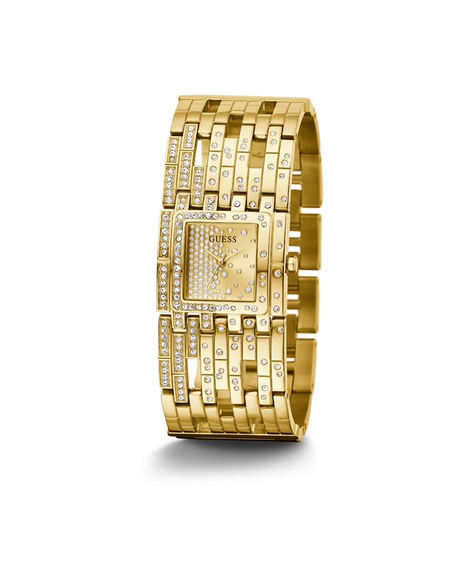 Reloj de mujer Waterfall GW0441L2 de acero y correa dorada Oro-5
