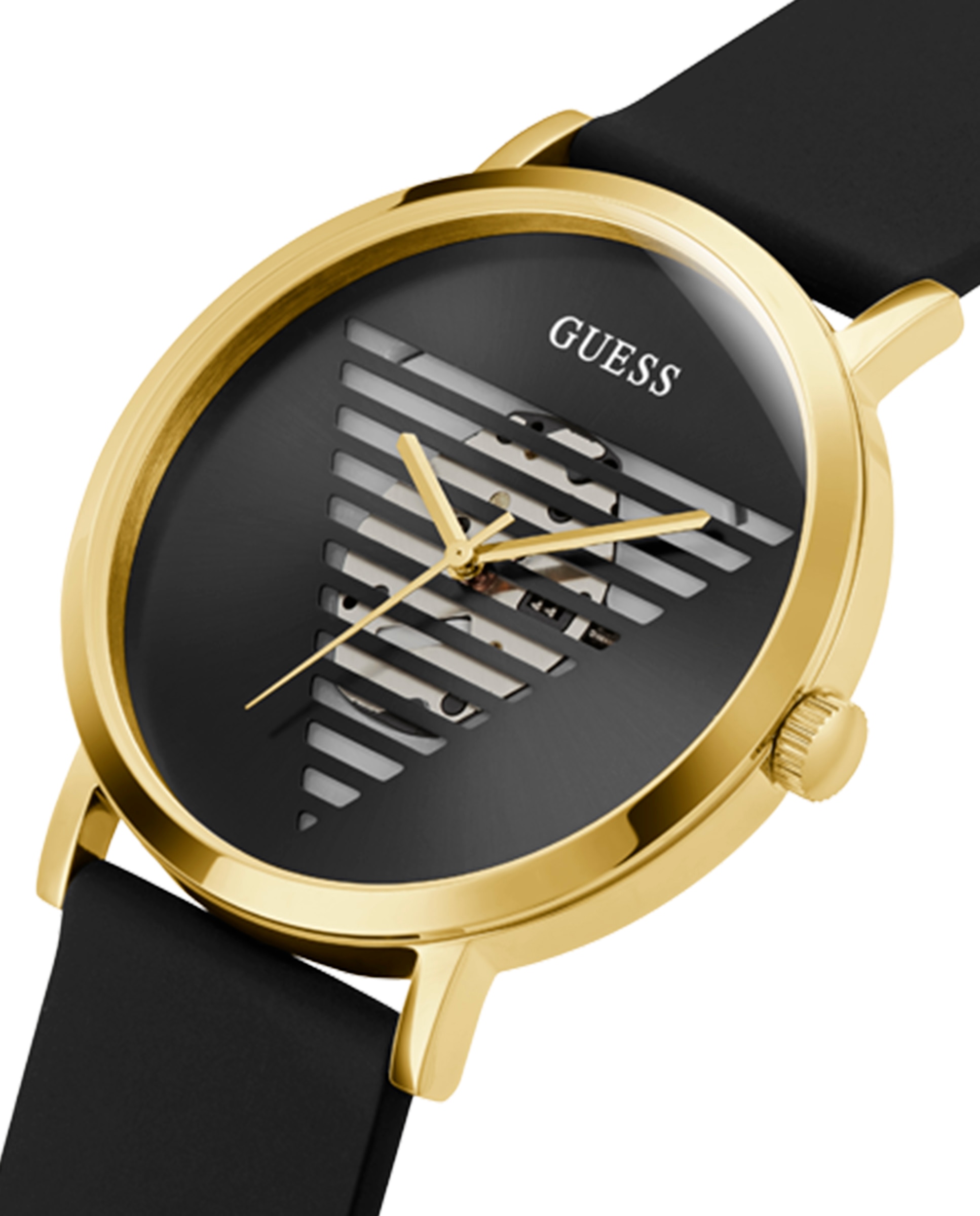 Reloj de hombre idol gw0503g1 de silicona y correa negra - Negro Negro-4