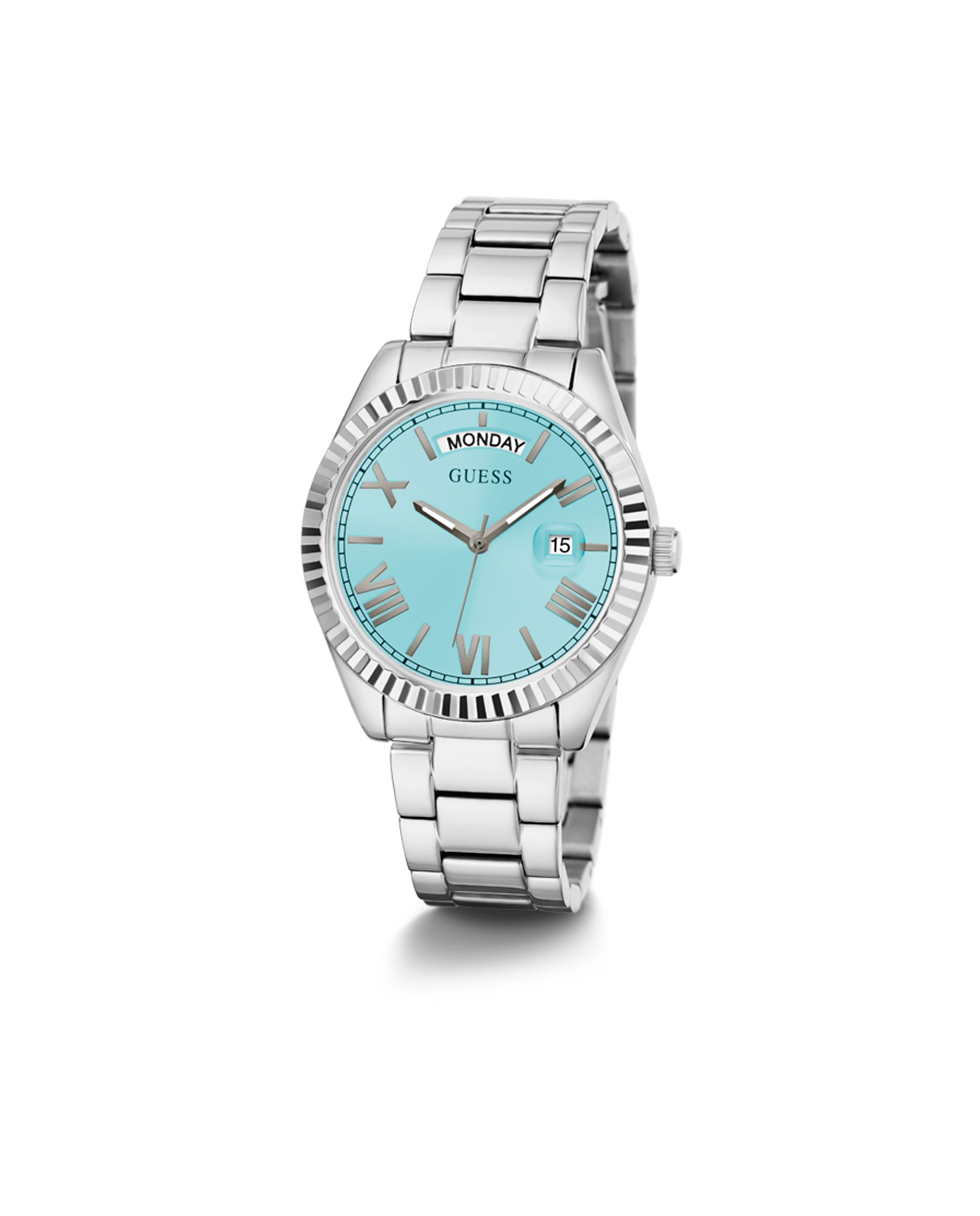 Reloj de mujer Luna GW0308L4 de acero y correa plateada - Plata Plata-5