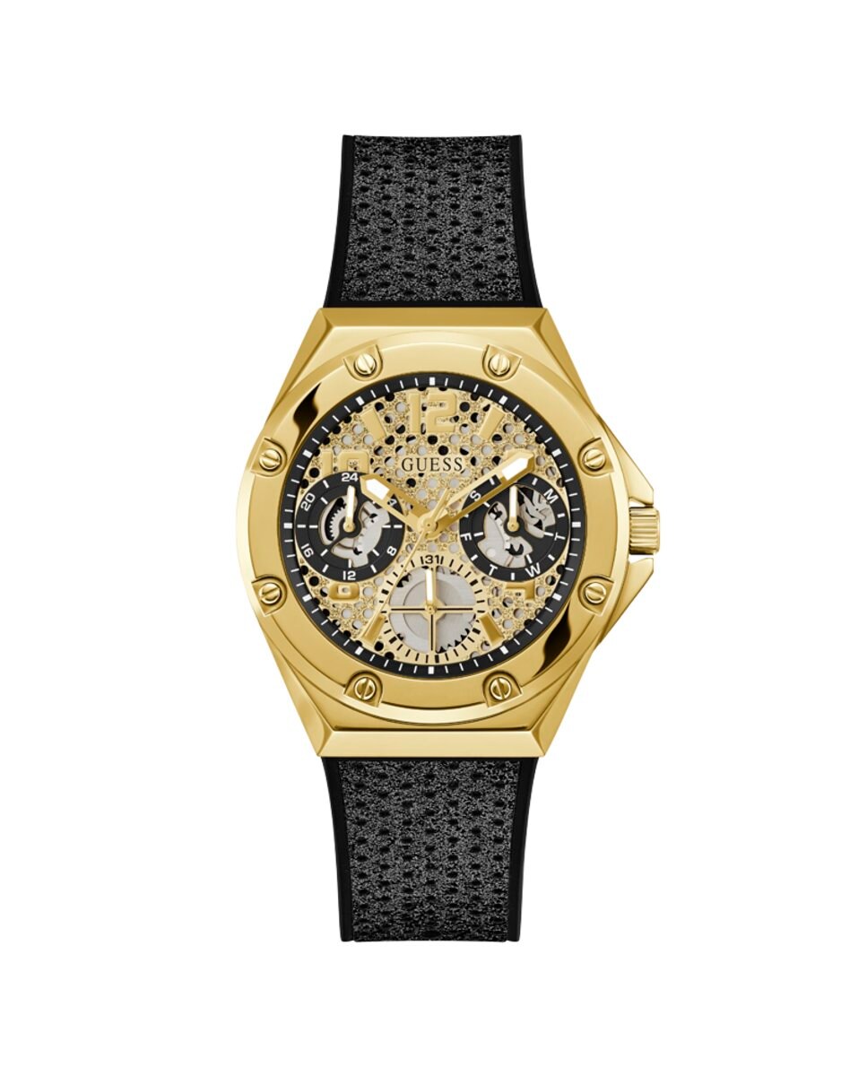 Reloj de mujer Asteria GW0620L2 de silicona y correa negra Negro-1