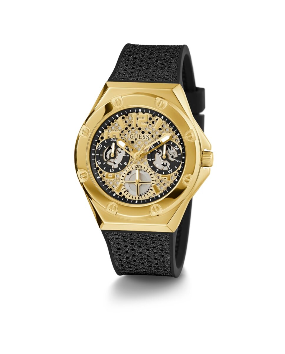 Reloj de mujer Asteria GW0620L2 de silicona y correa negra Negro-5