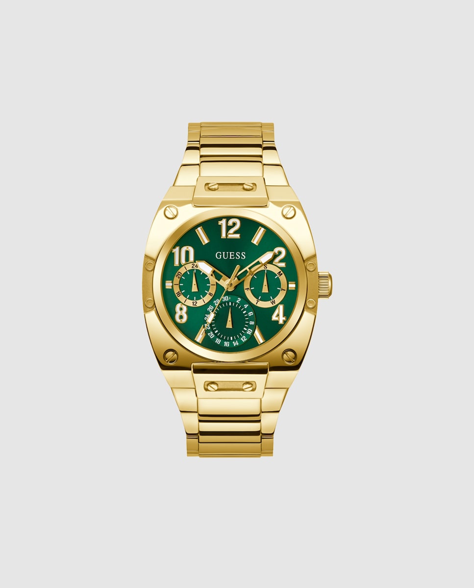 Reloj de hombre Prodigy GW0624G2 de acero y correa dorada Oro-1