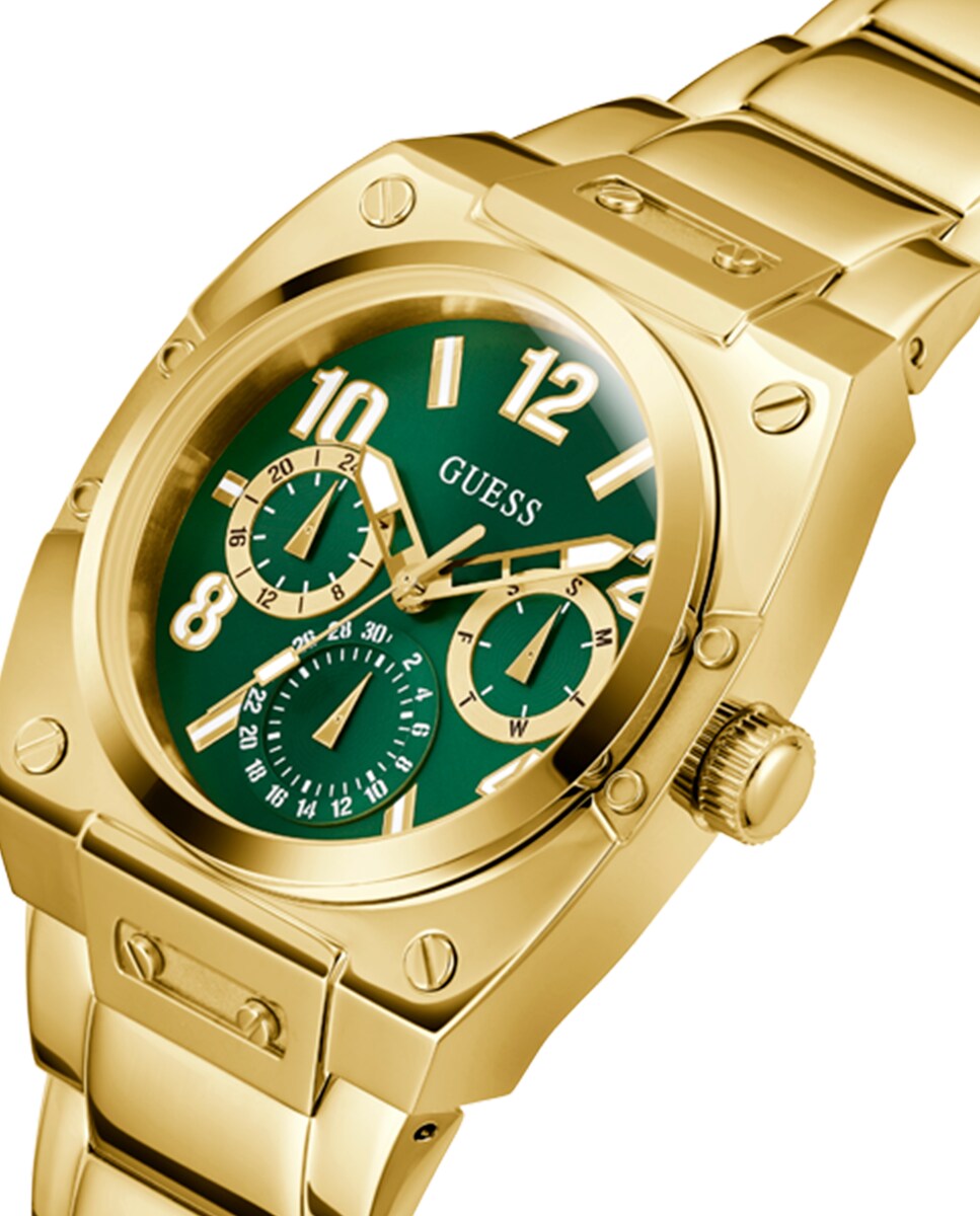Reloj de hombre Prodigy GW0624G2 de acero y correa dorada Oro-4