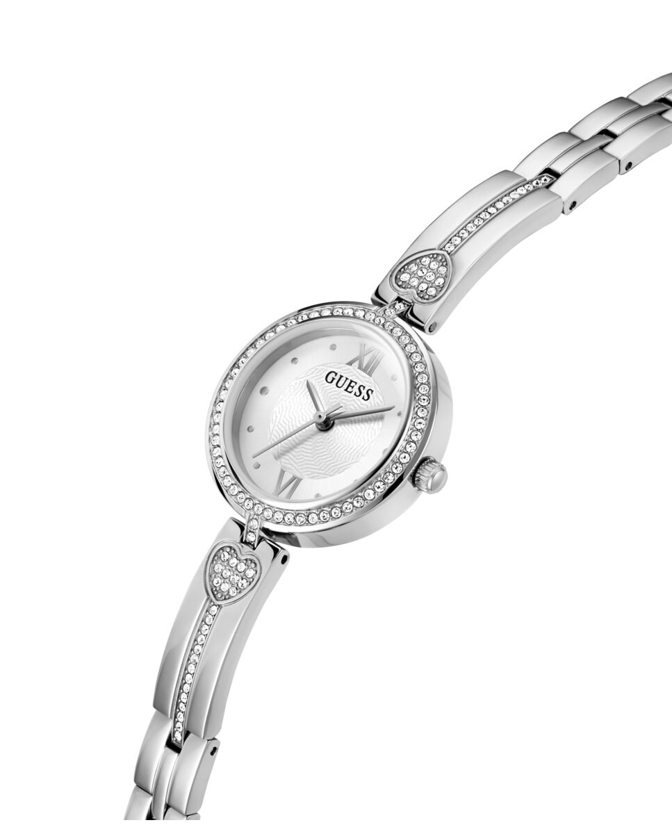 Reloj de mujer Lovey GW0655L1 de acero y correa plateada Plata-4