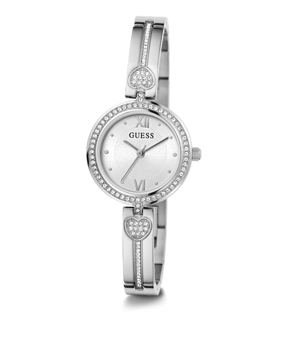 Reloj de mujer Lovey GW0655L1 de acero y correa plateada Plata-5