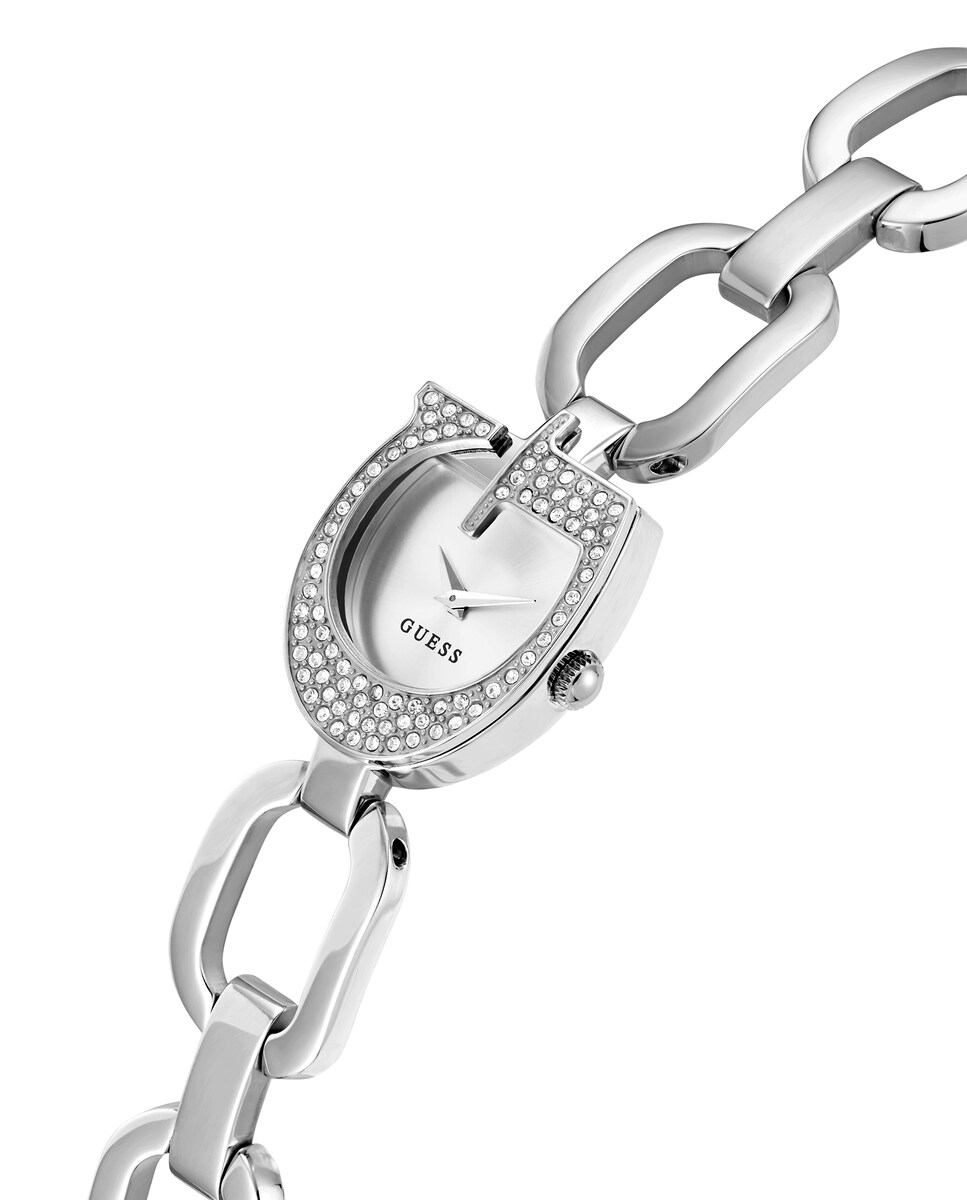 Reloj de mujer Gia GW0683L1 de acero y correa plateada Plata-4