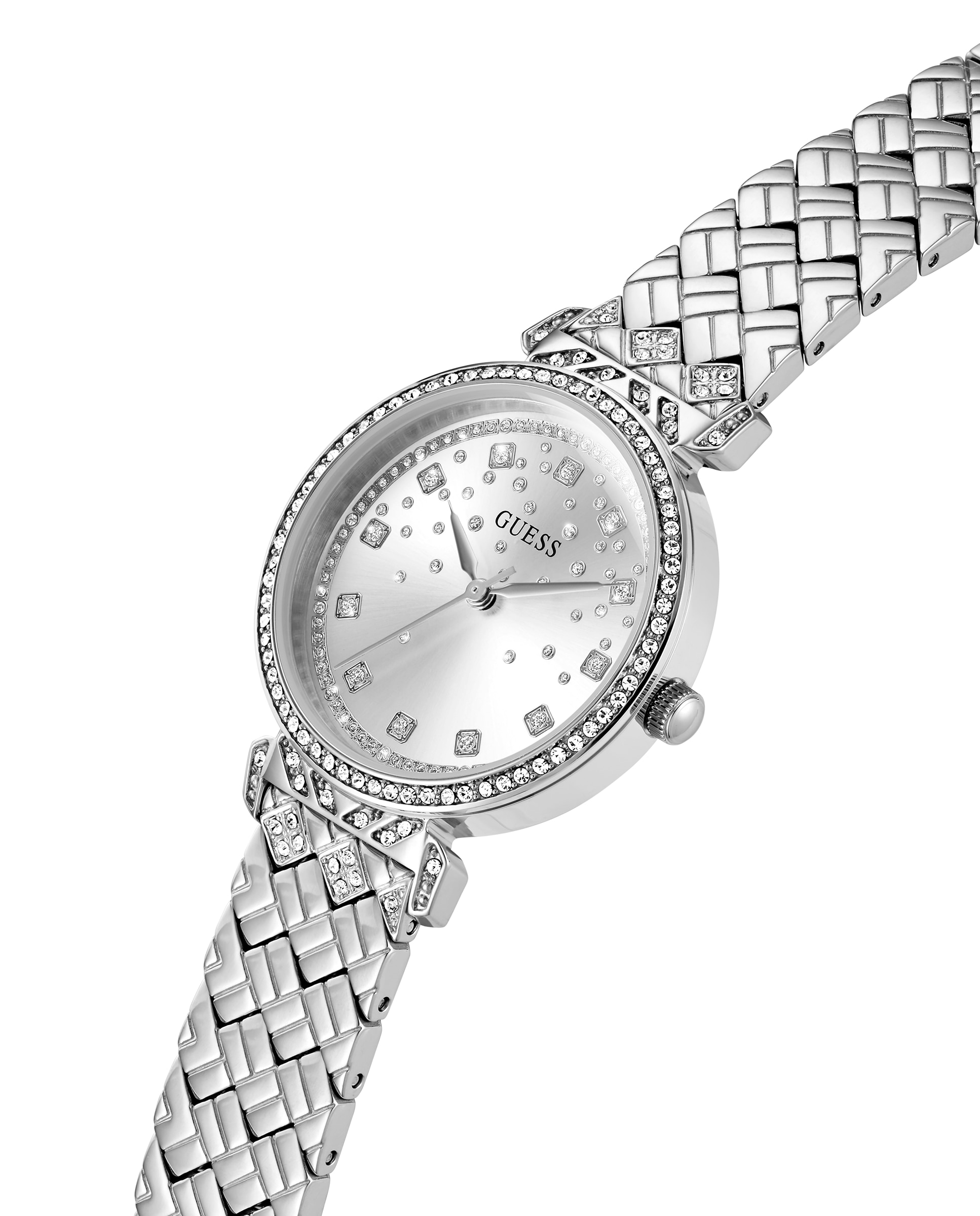 Reloj de mujer enchantment gw0763l1 de acero y correa plateada - Plata Plata-4
