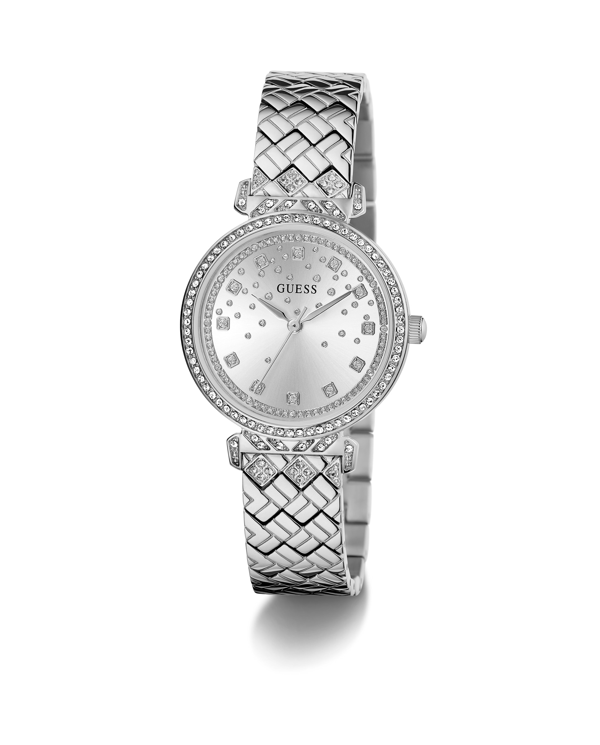 Reloj de mujer enchantment gw0763l1 de acero y correa plateada - Plata Plata-5