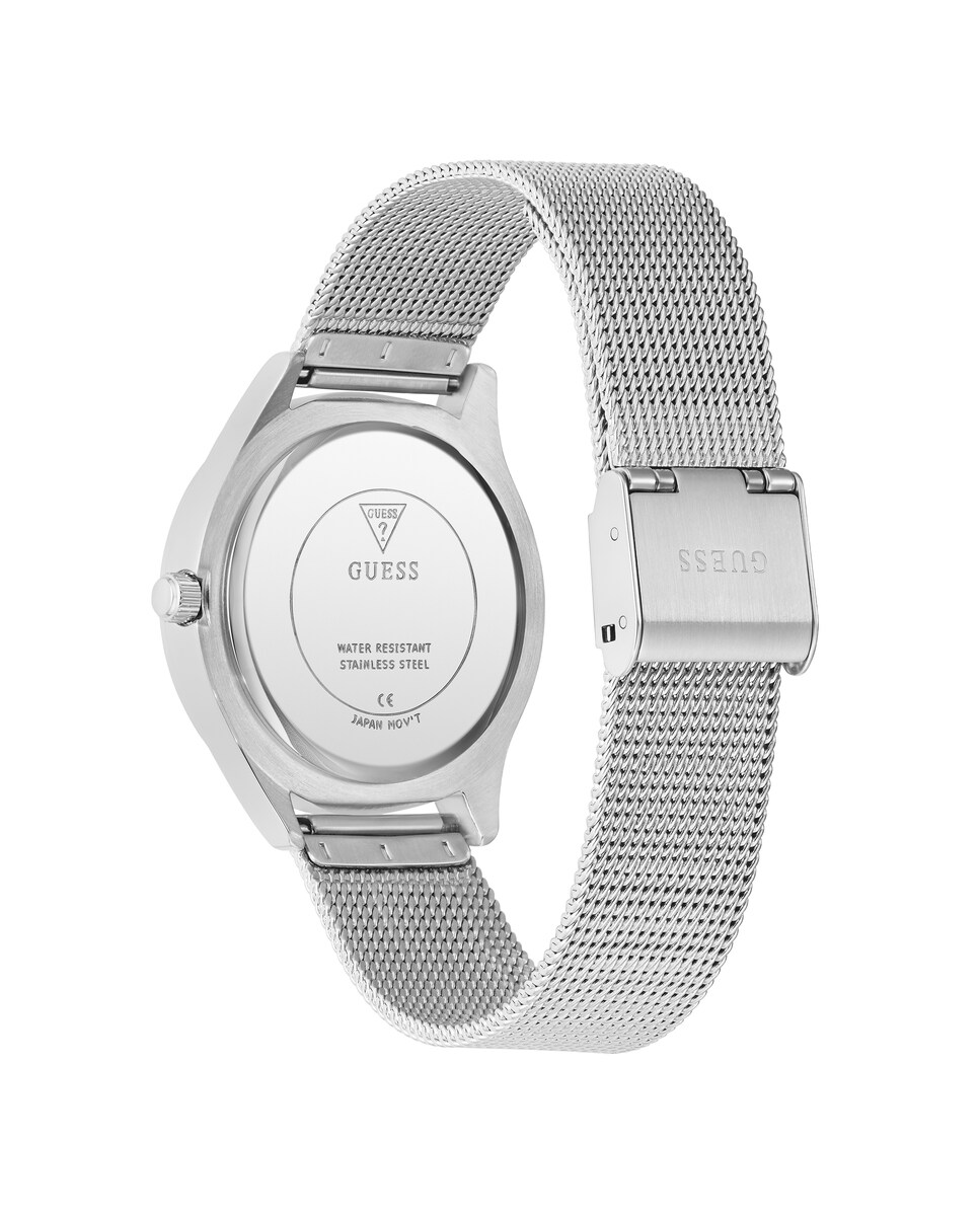 Reloj de mujer Glitz plaque GW0835L1 de acero y correa plateada/gris Plata-3