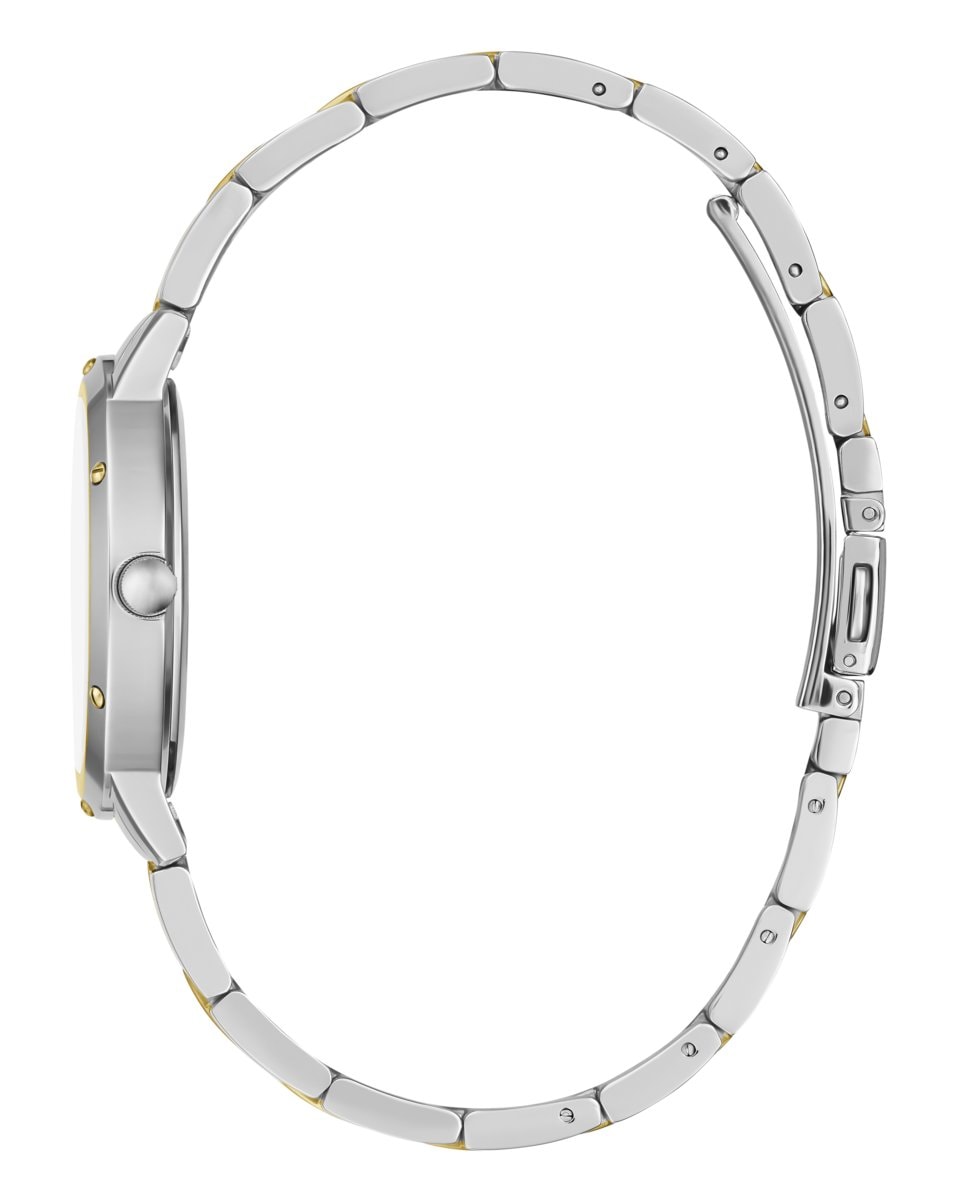Reloj de mujer Dawn GW0404L5 de acero y correa bicolor Plata-2