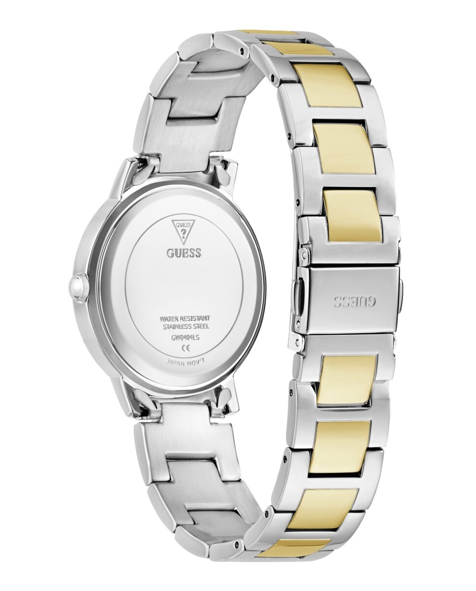 Reloj de mujer Dawn GW0404L5 de acero y correa bicolor Plata-3