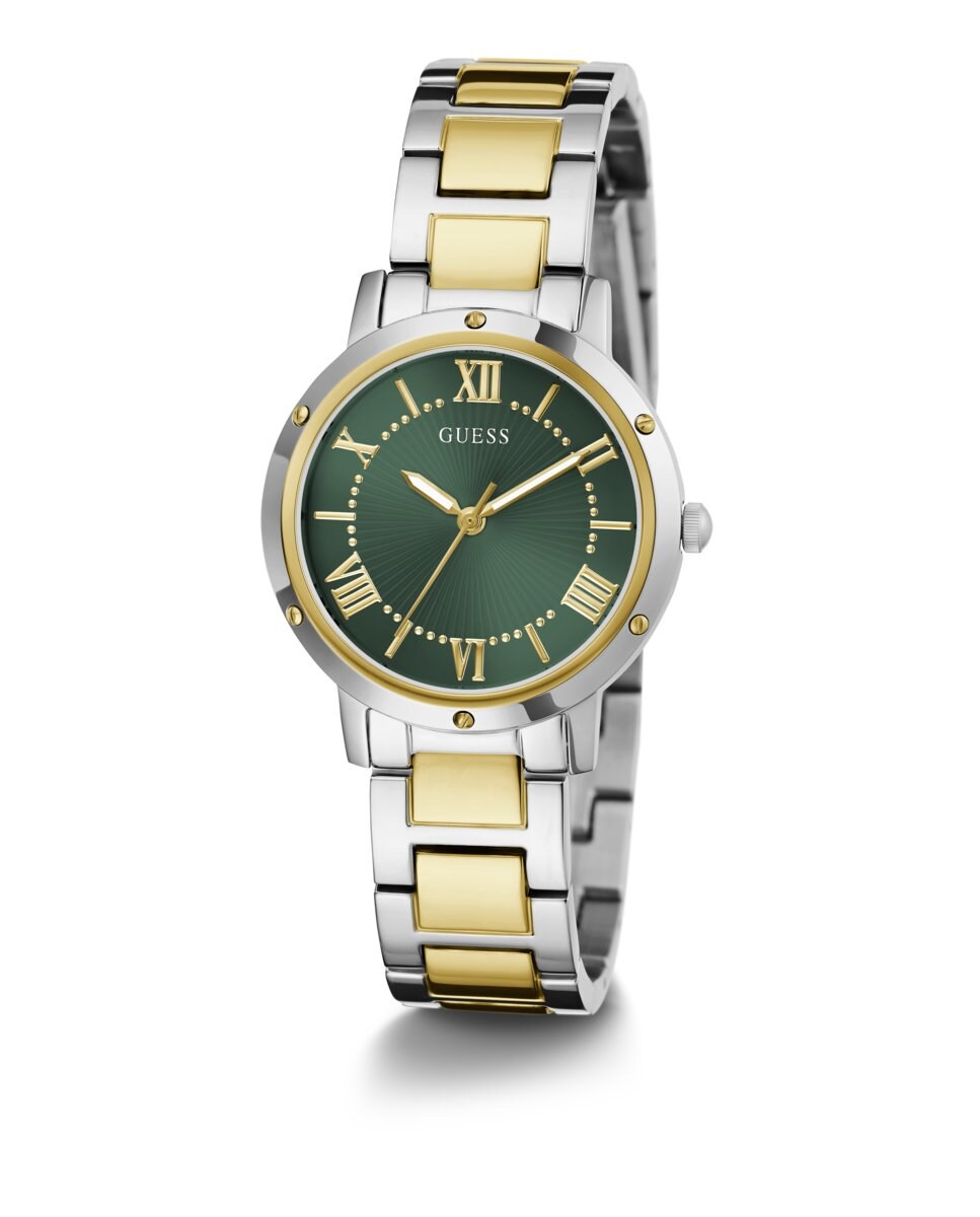 Reloj de mujer Dawn GW0404L5 de acero y correa bicolor Plata-5