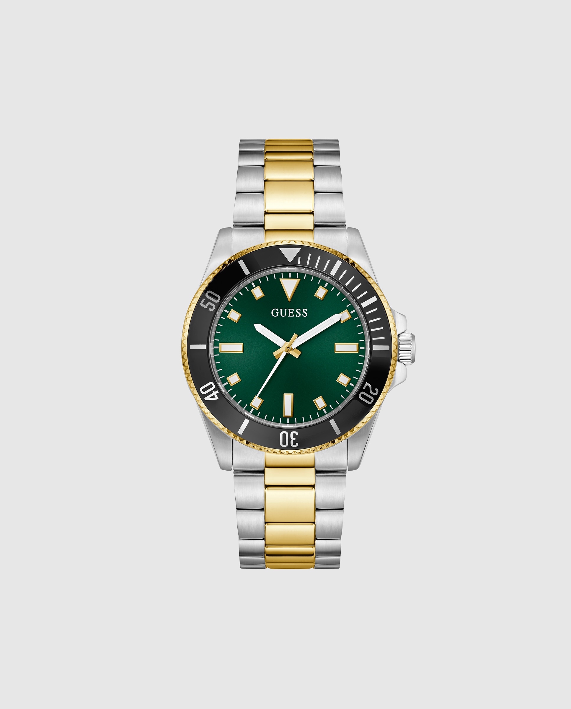 Imagen 0 de Reloj de hombre cliff gw0968g4 de acero y correa bicolor oro Plata