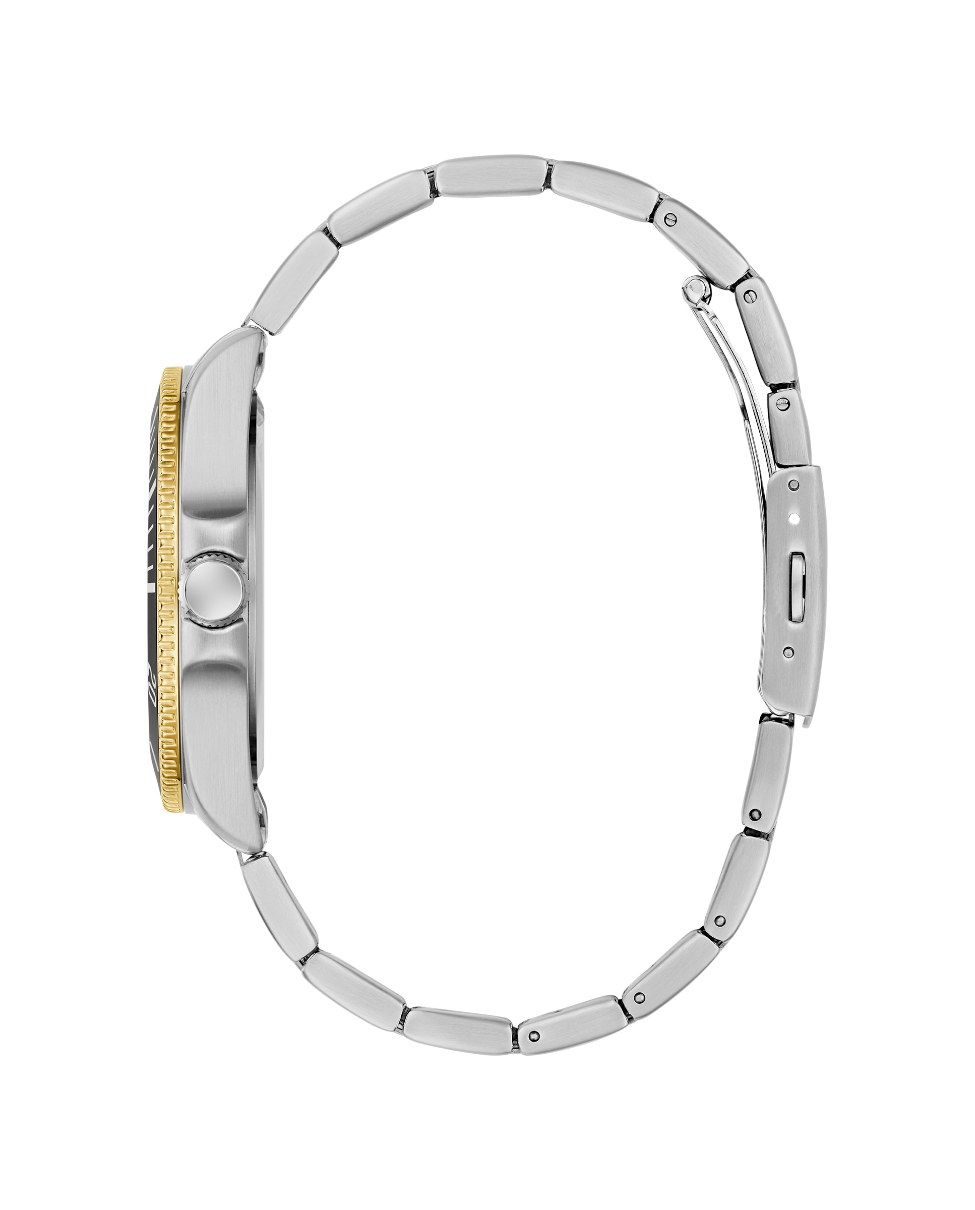 Reloj de hombre cliff gw0968g4 de acero y correa bicolor oro - Guess - Plata Plata-2