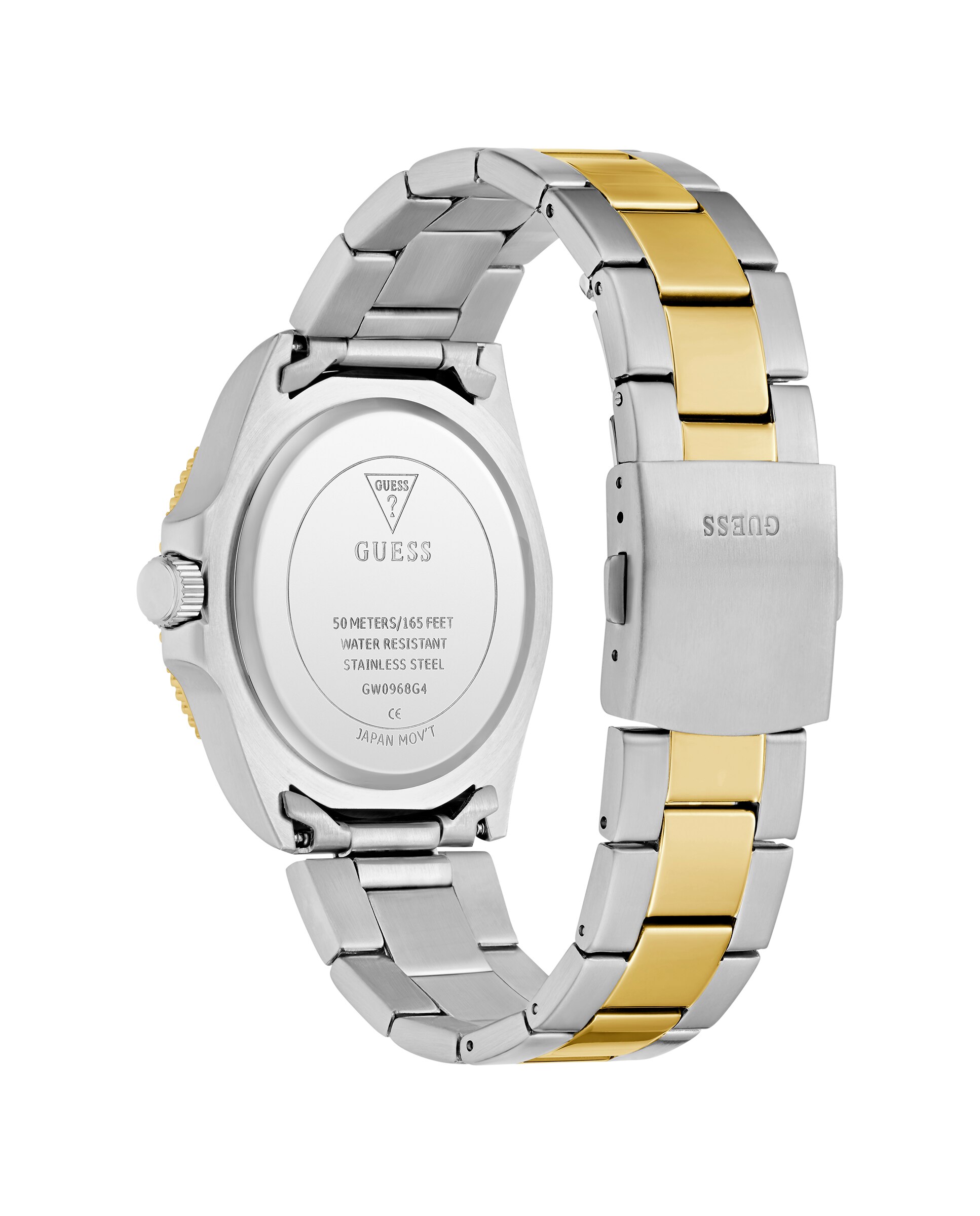 Reloj de hombre cliff gw0968g4 de acero y correa bicolor oro - Guess - Plata Plata-3