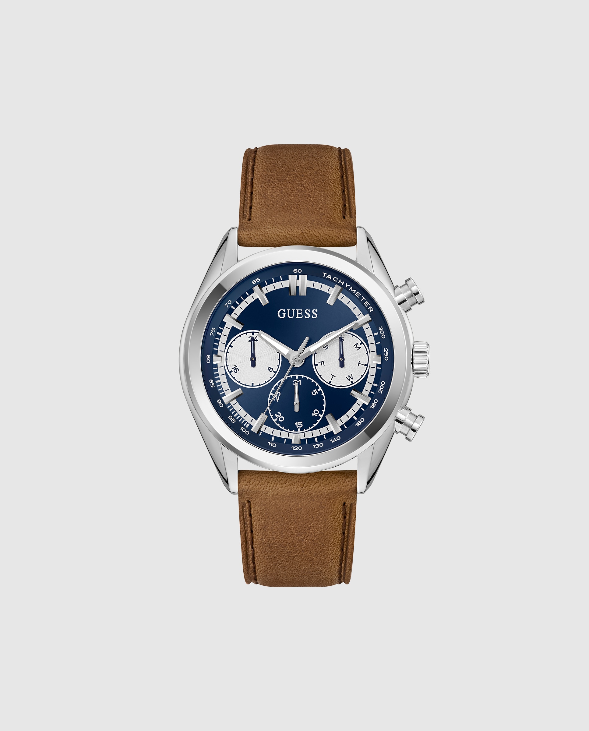 Imagen 0 de Reloj de hombre dawson gw0972g1 de piel y correa marrón Marrón