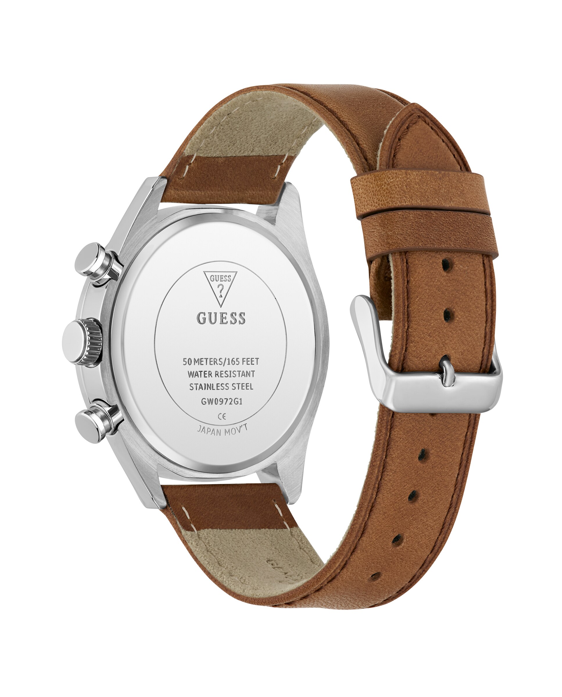 Reloj de hombre dawson gw0972g1 de piel y correa - Guess - Marrón Marrón-3