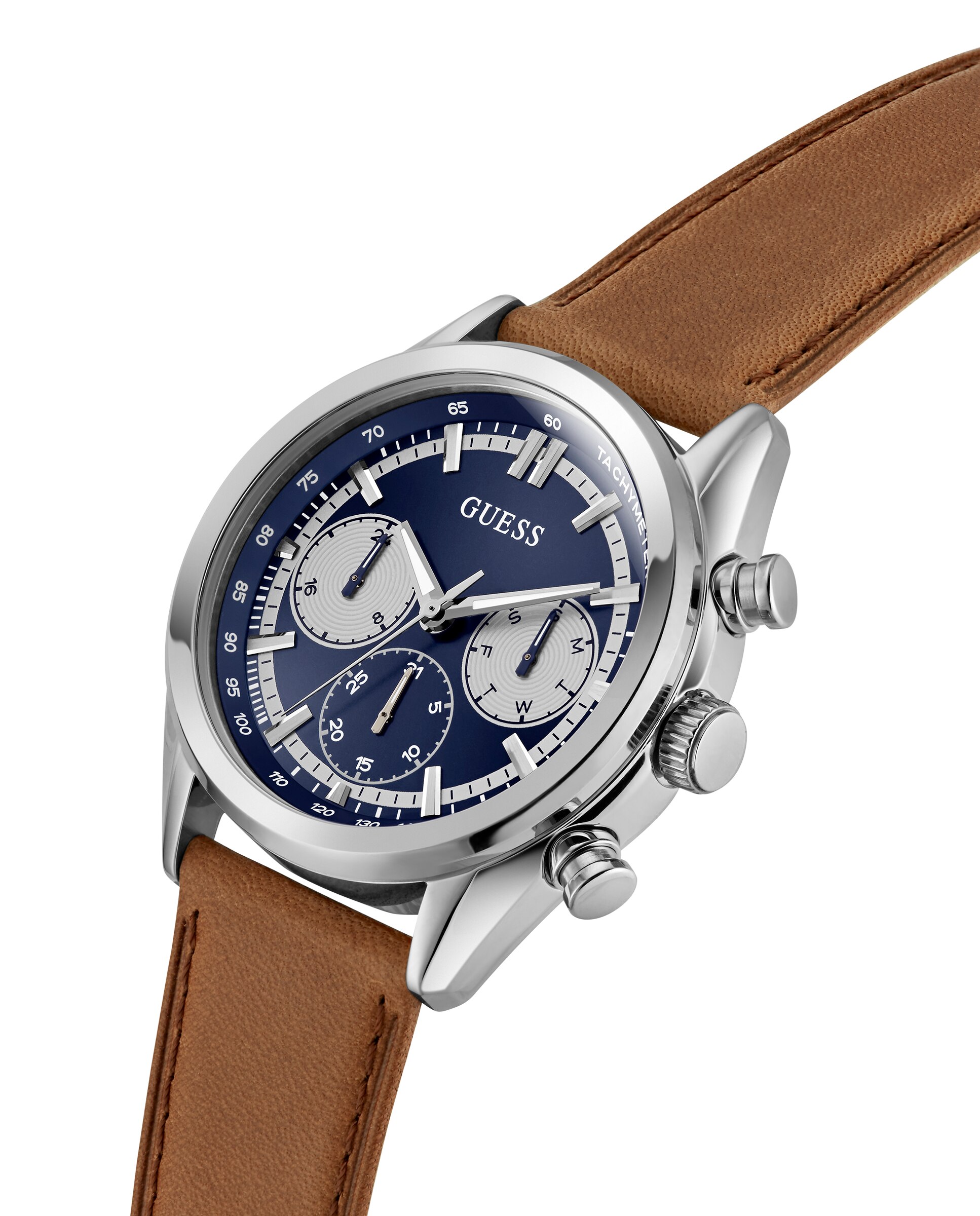Reloj de hombre dawson gw0972g1 de piel y correa - Guess - Marrón Marrón-4