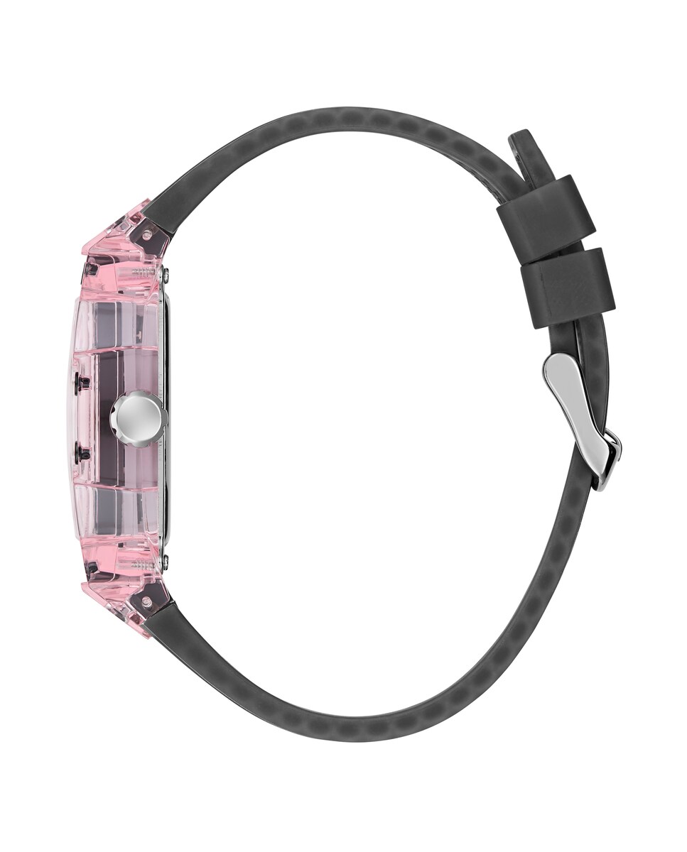 Reloj de hombre Sporting pink GW0032G3 de silicona y correa negra Negro-2