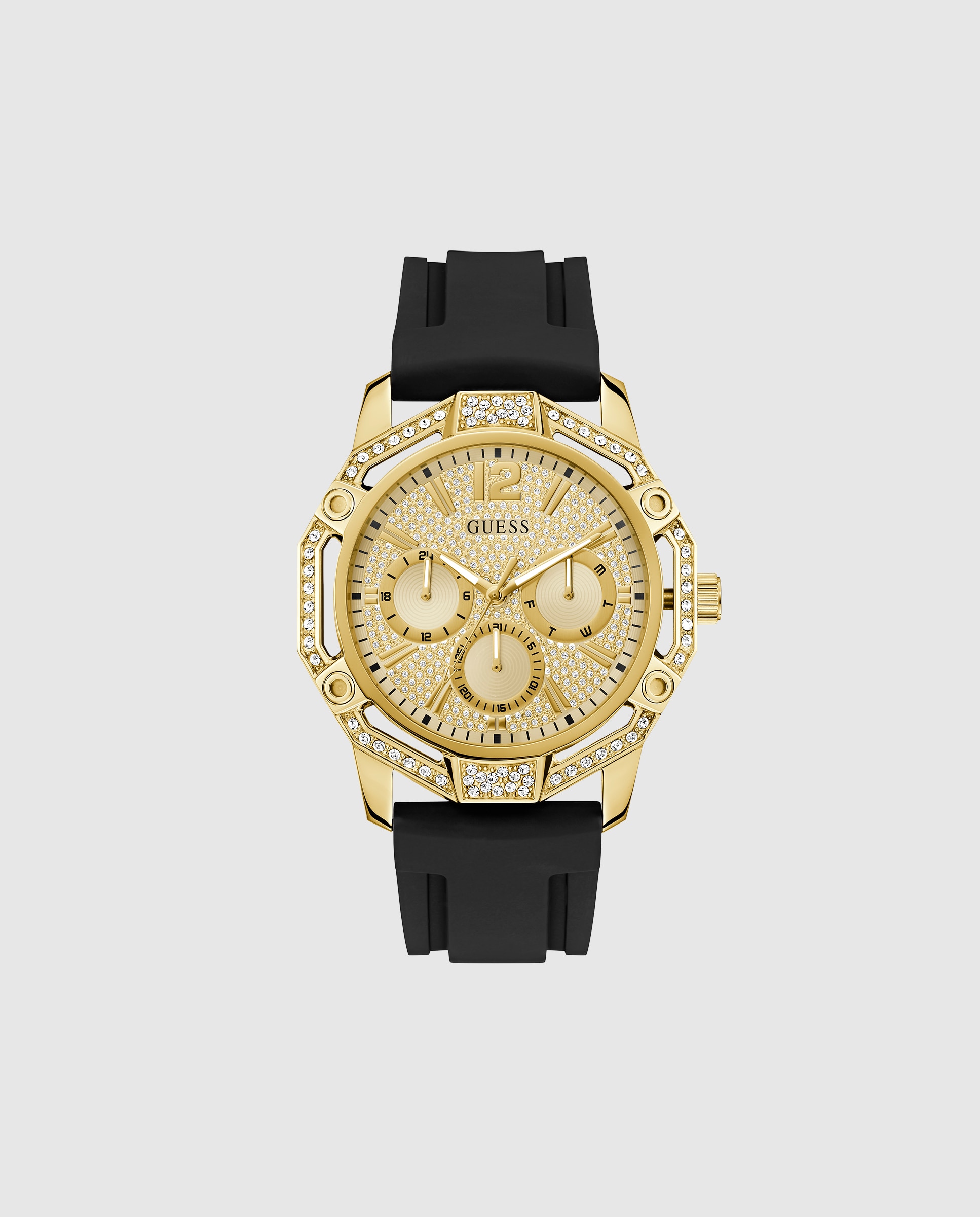 Imagen 0 de Reloj de hombre regal gw0954g2 de silicona y correa negra Negro
