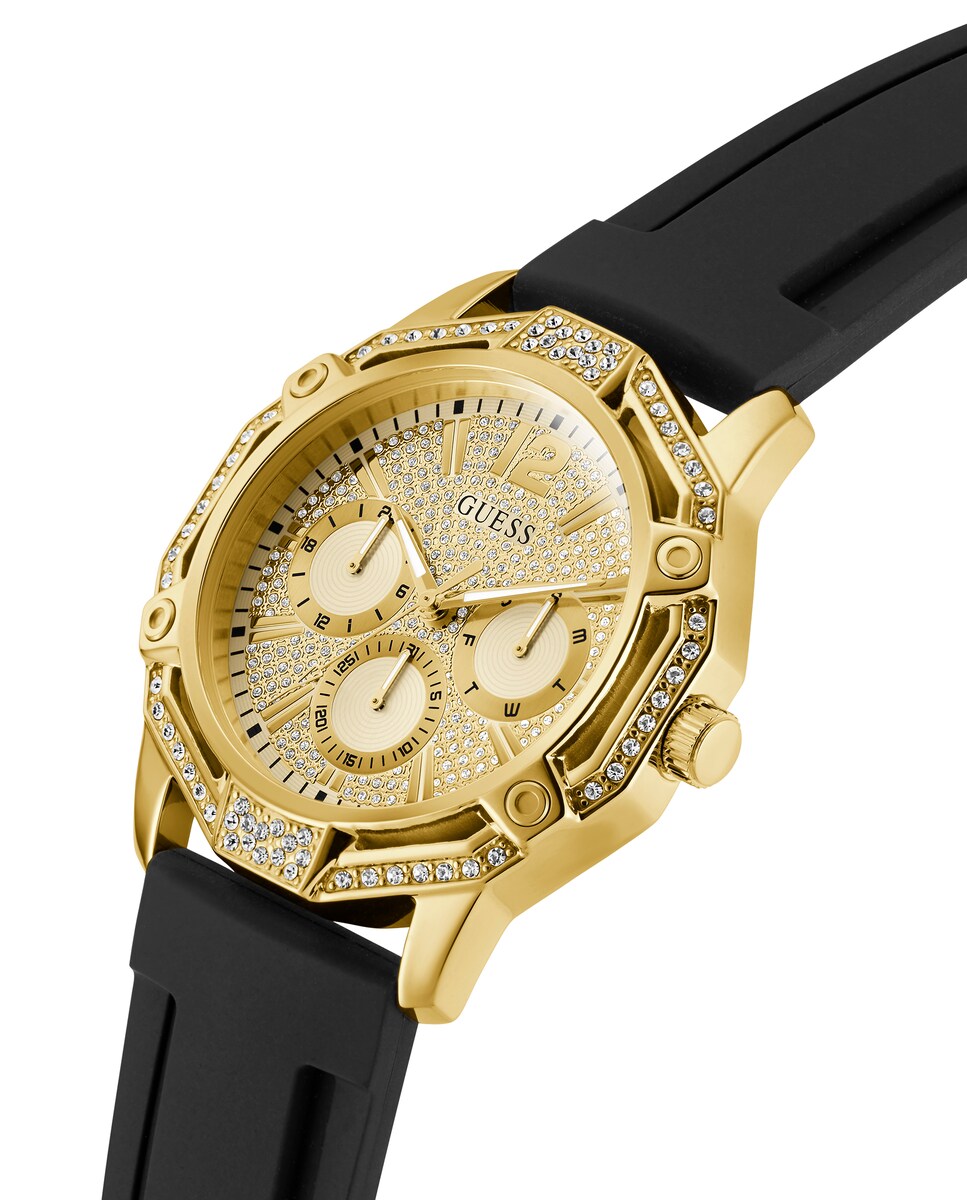 Reloj de hombre Regal GW0954G2 de silicona y correa negra Negro-4