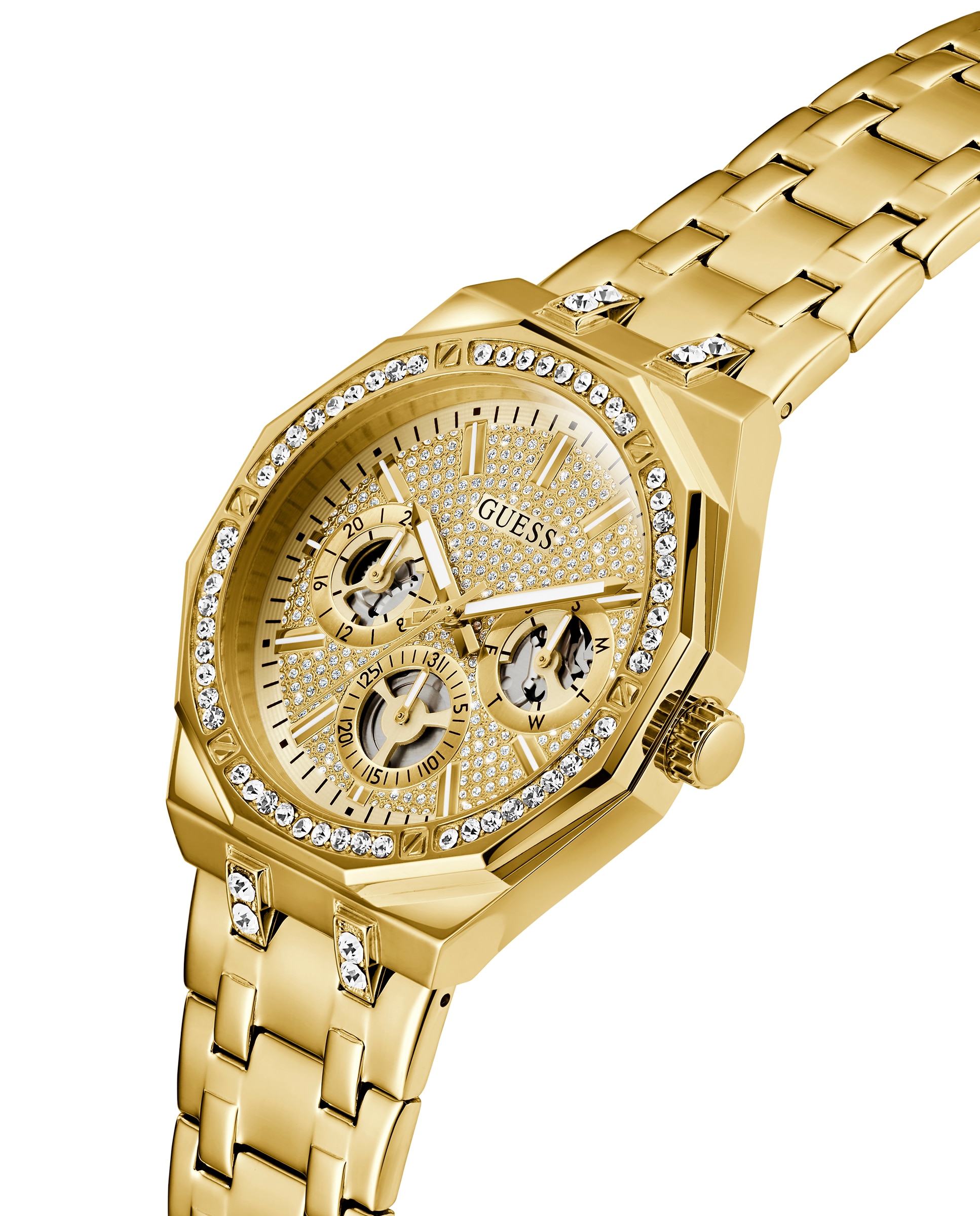 Reloj de hombre kryptonite gw0960g2 de acero y correa dorada - Guess - Oro Oro-4