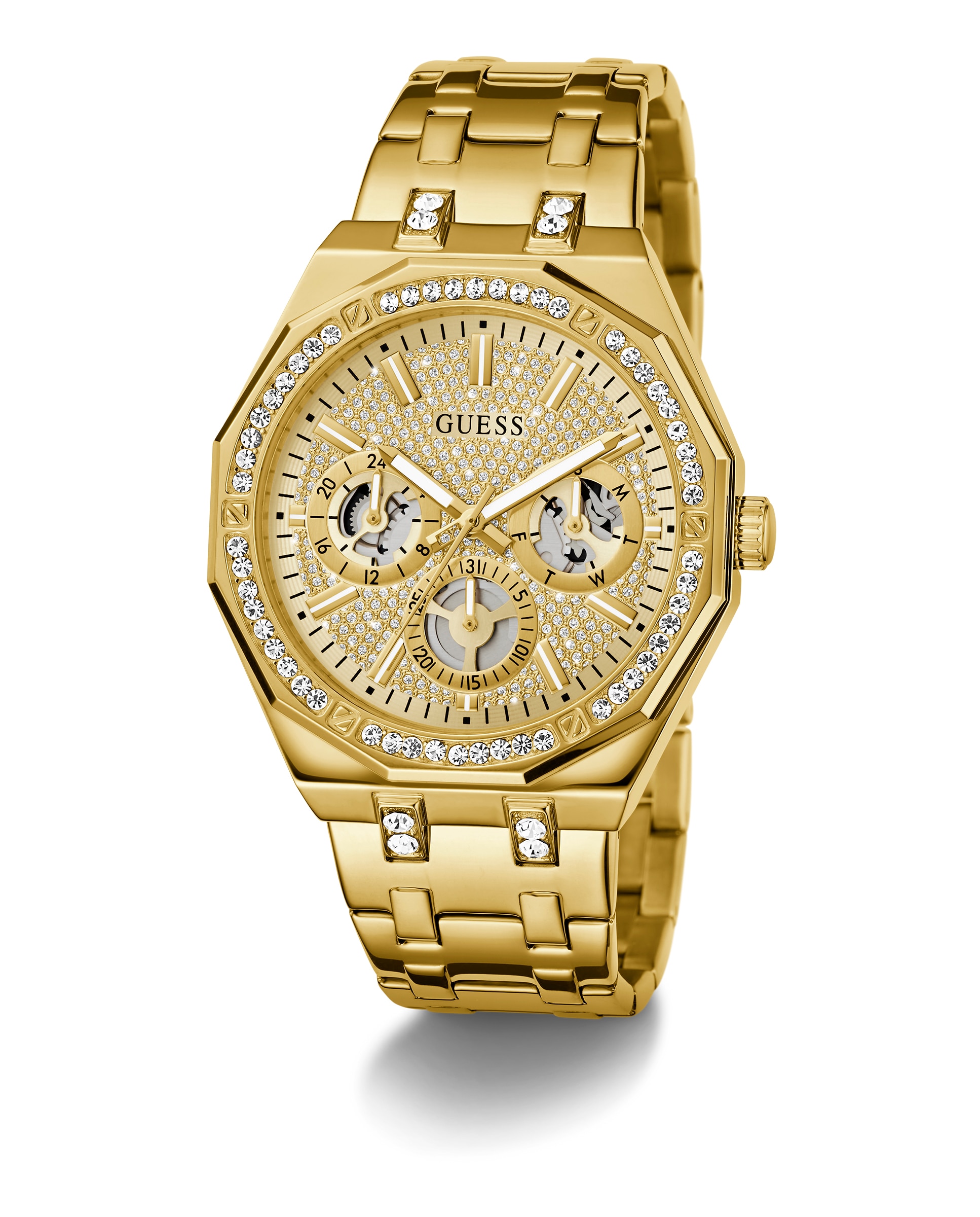 Reloj de hombre kryptonite gw0960g2 de acero y correa dorada - Guess - Oro Oro-5