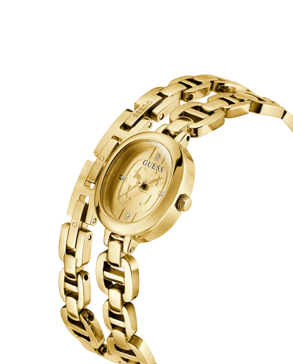 Reloj de mujer Vivian GW0940L2 de acero y correa dorada · Guess