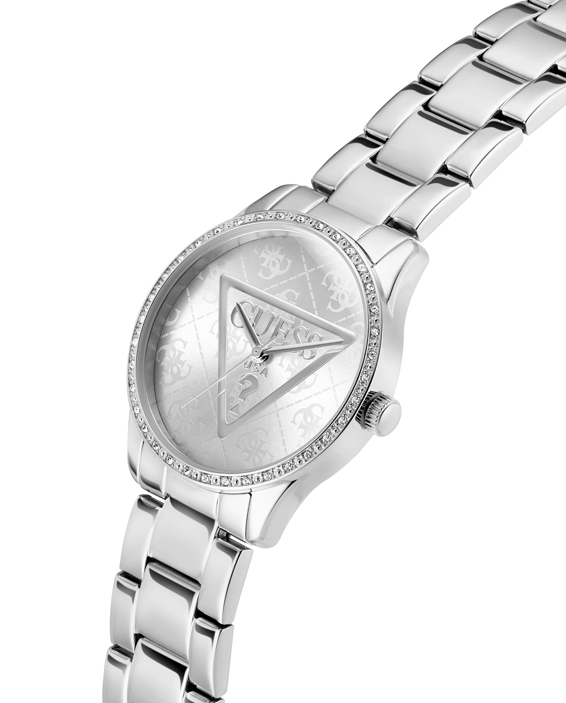 Reloj de mujer roxy gw0987l1 de acero y correa plateada/gris - Guess - Plata Plata-4