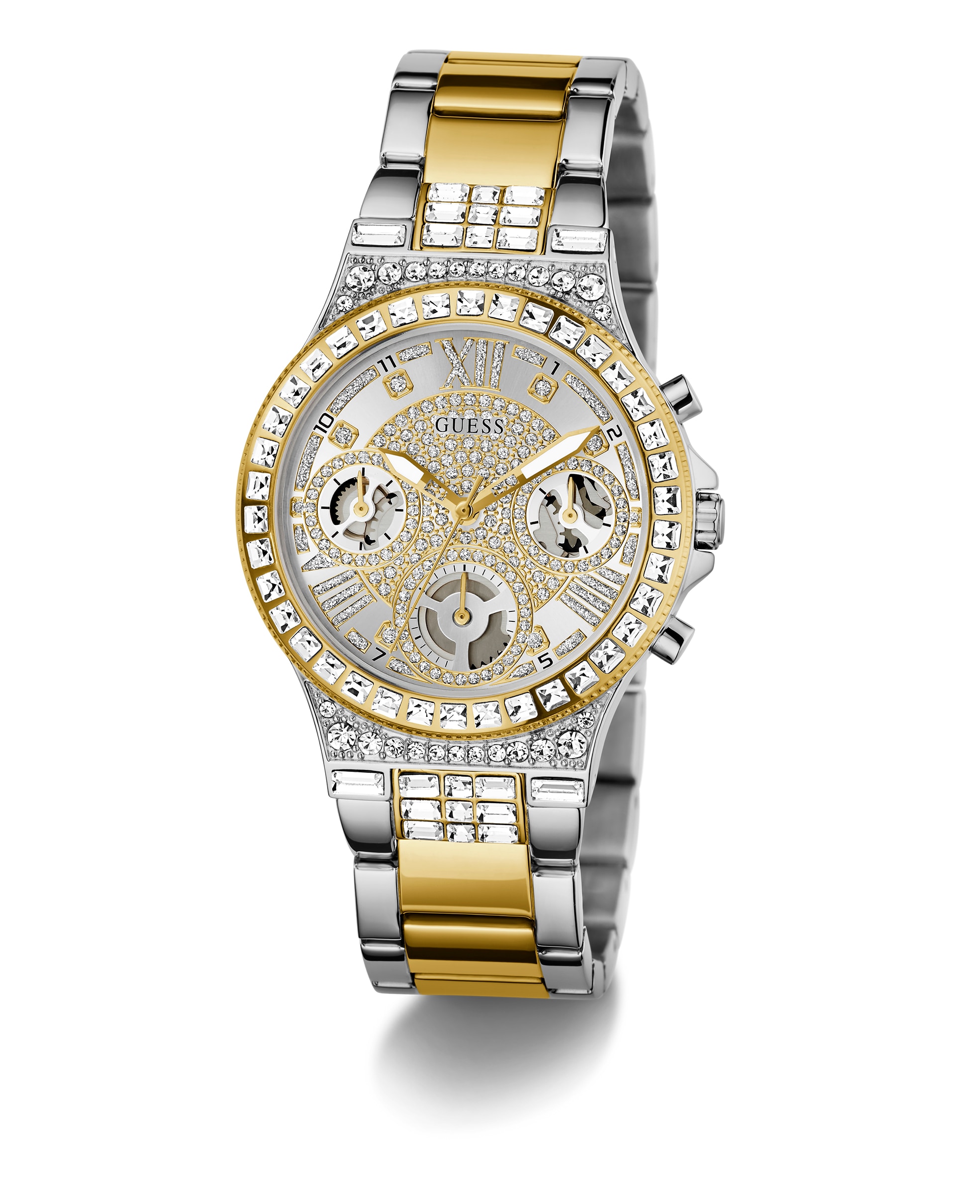 Reloj de mujer moonlight gw0320l7 de acero y correa bicolor oro - Guess - Plata Plata-5