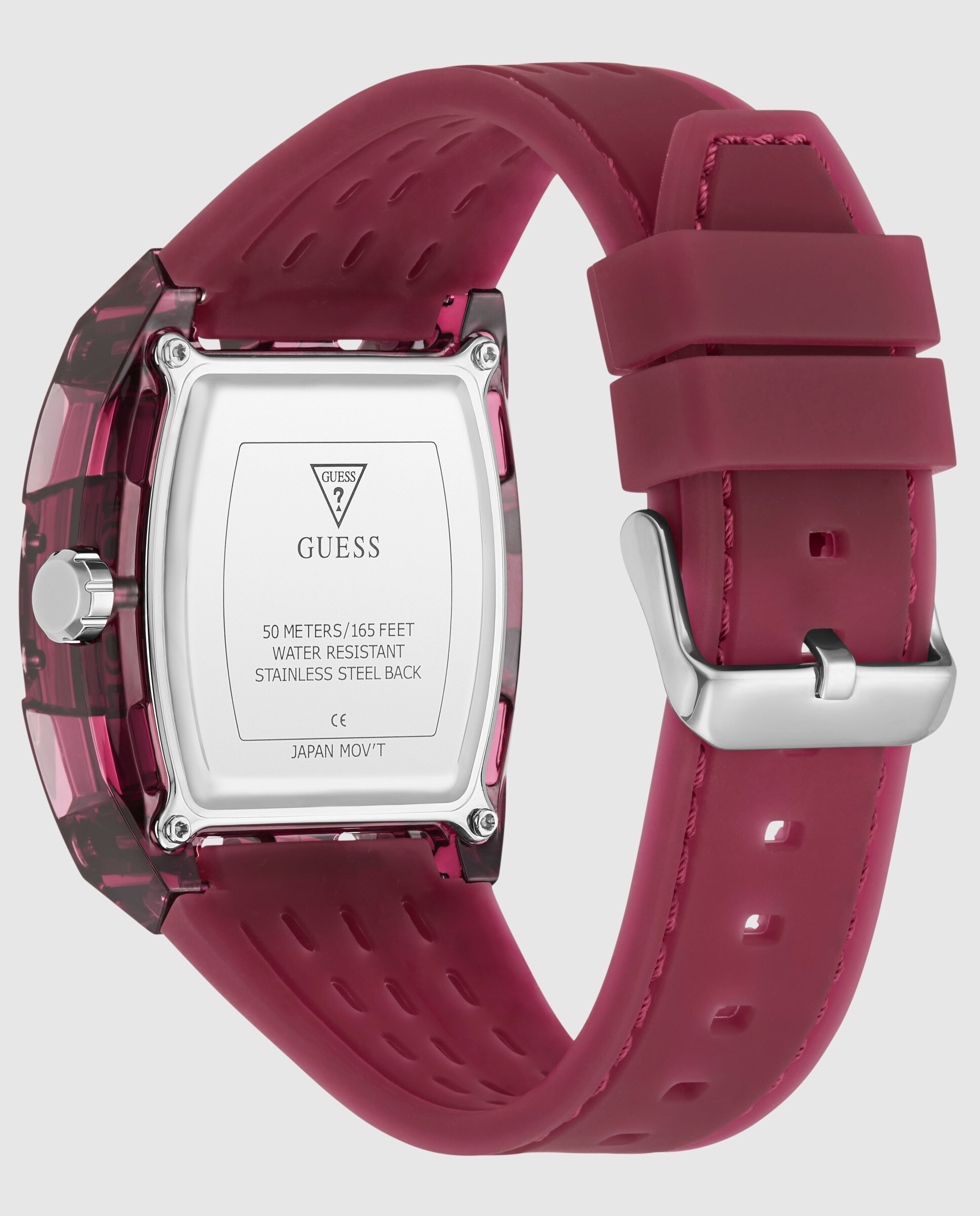 Reloj de hombre phoenix gw0499g12 de silicona y correa roja - Guess - Rojo Rojo-3