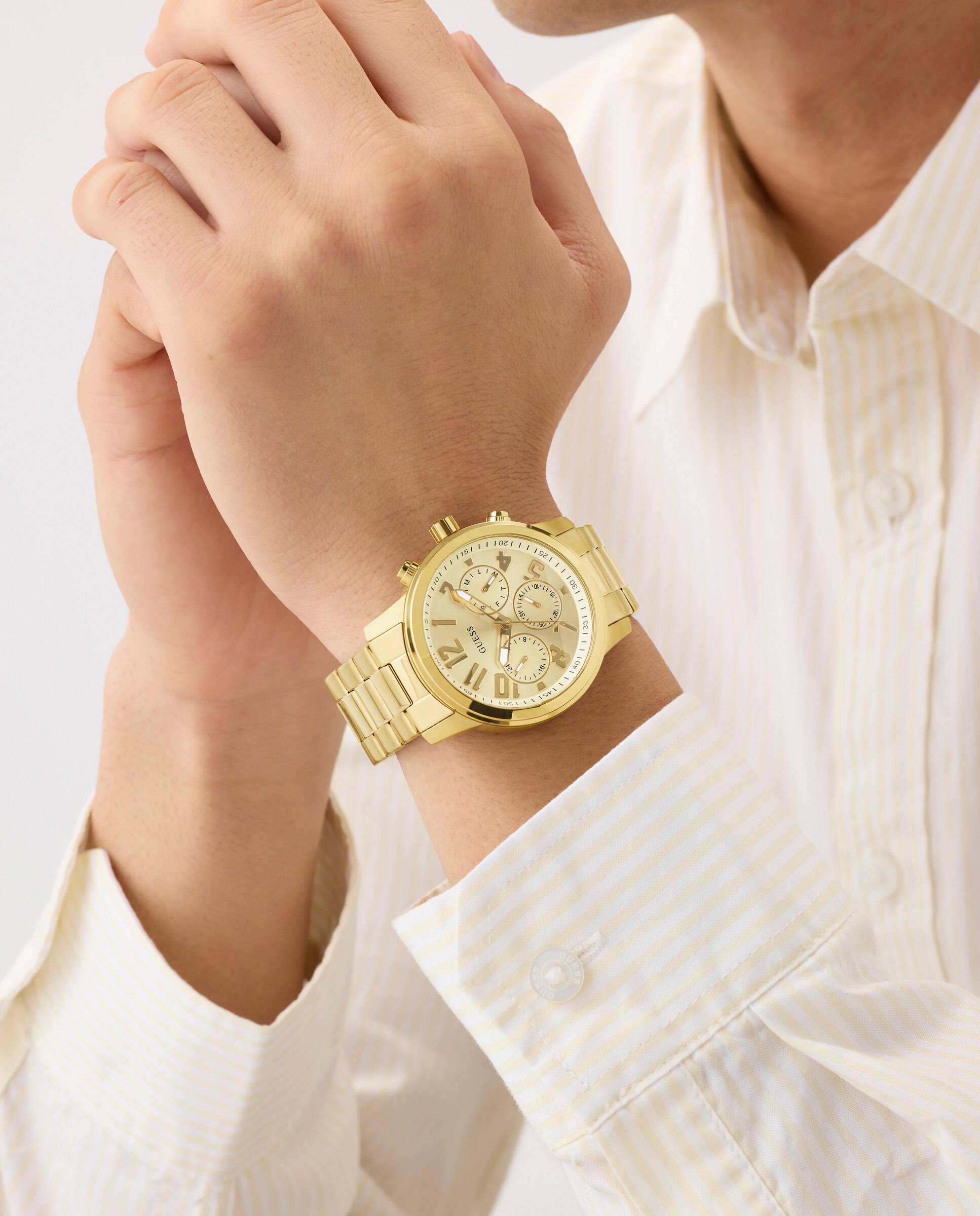 Reloj de hombre parker gw1006g2 de acero y correa dorada - Guess - Oro Oro-4