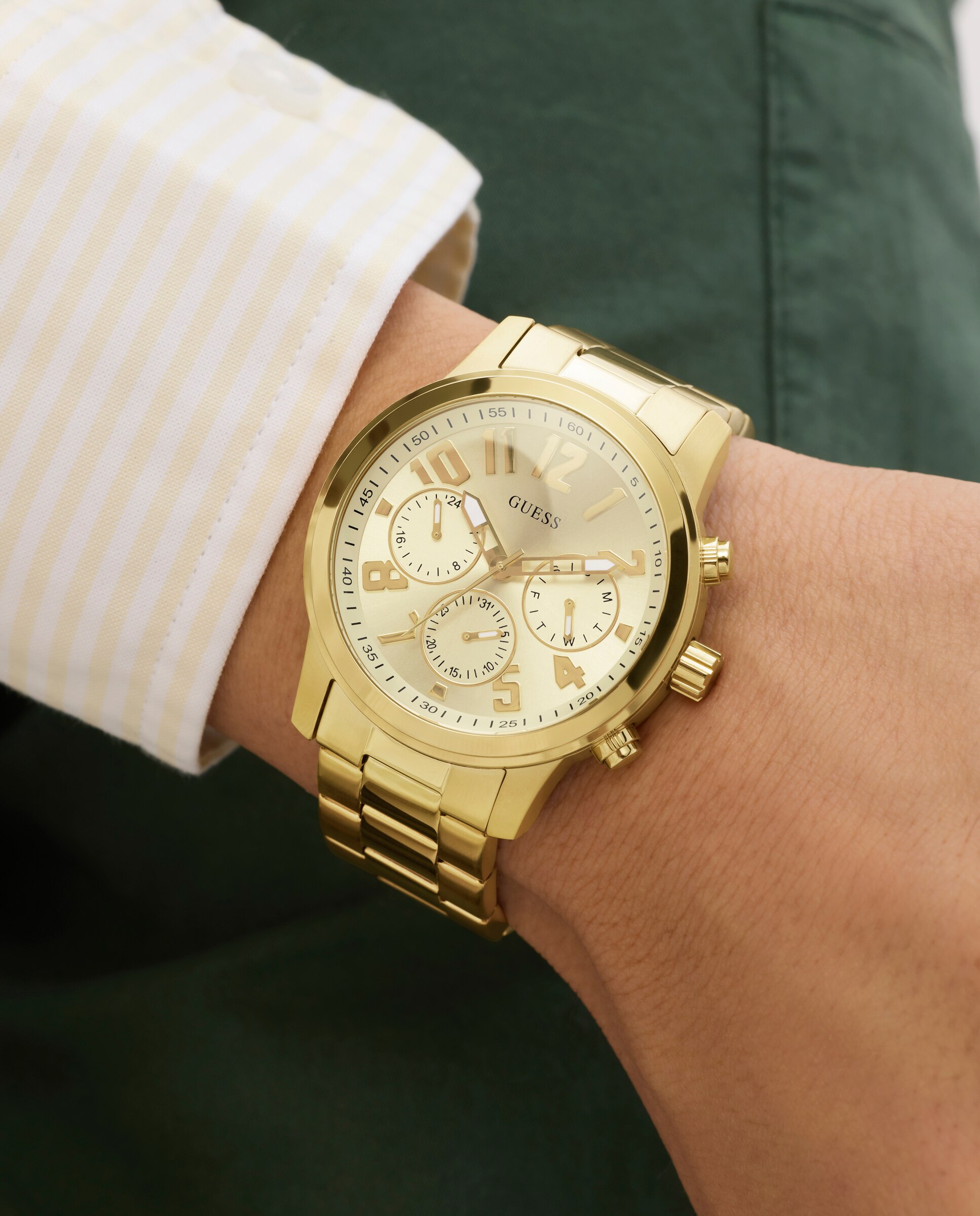 Reloj de hombre parker gw1006g2 de acero y correa dorada - Guess - Oro Oro-5