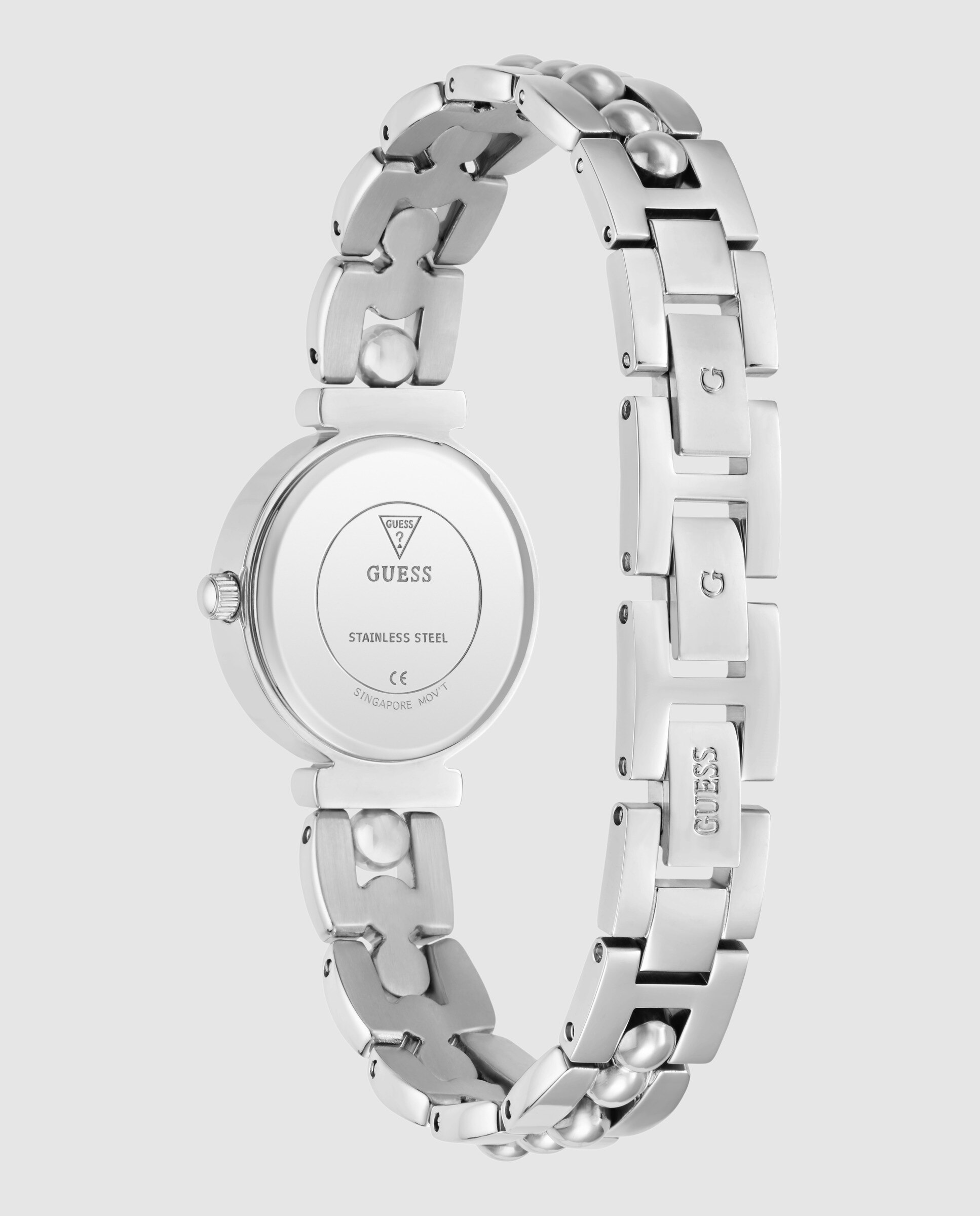 Reloj de mujer leena gw0994l1 de acero y correa plateada/gris - Guess - Plata Plata-3