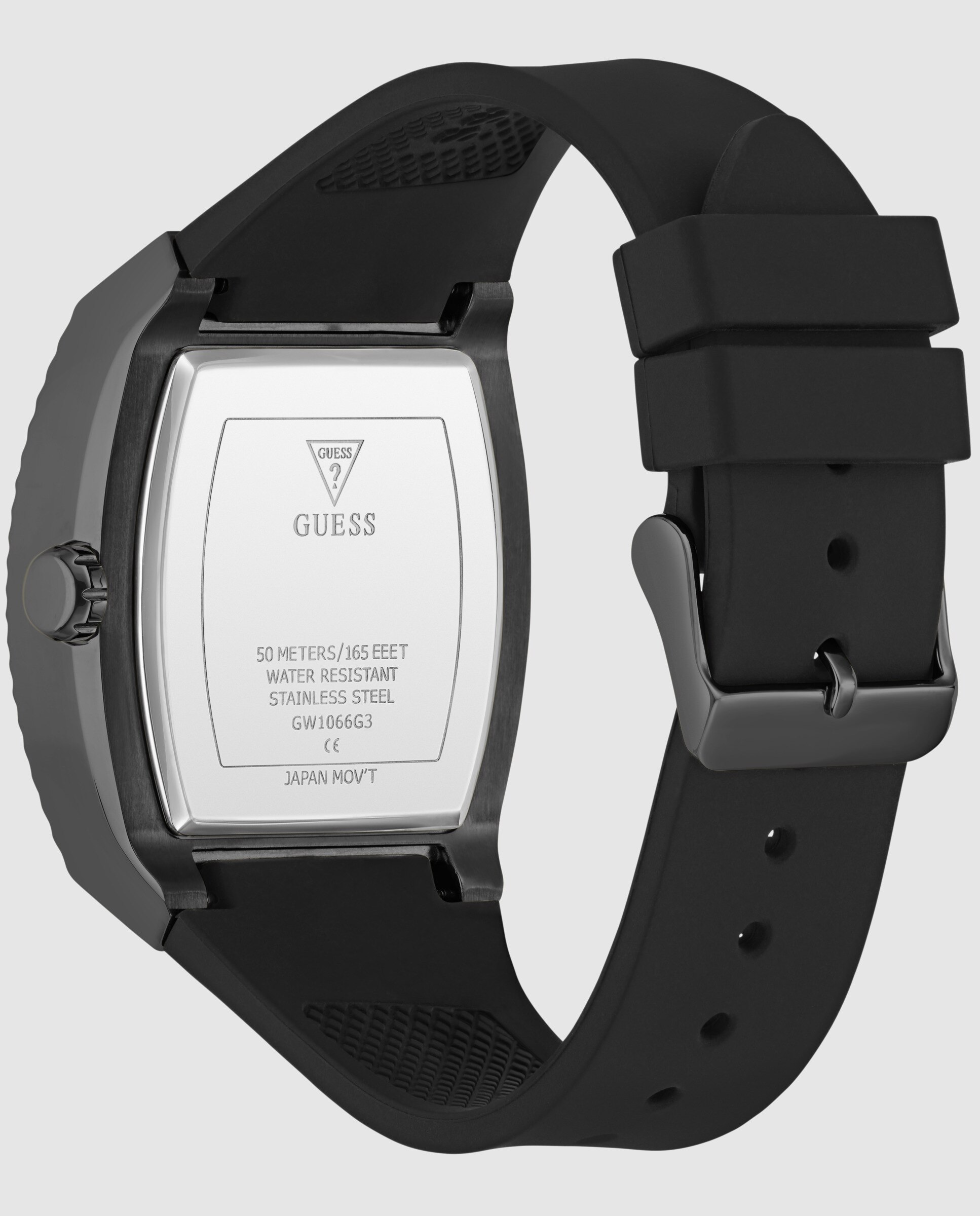 Reloj de hombre phoenix gw1066g3 de silicona y correa negra - Guess - Negro Negro-3