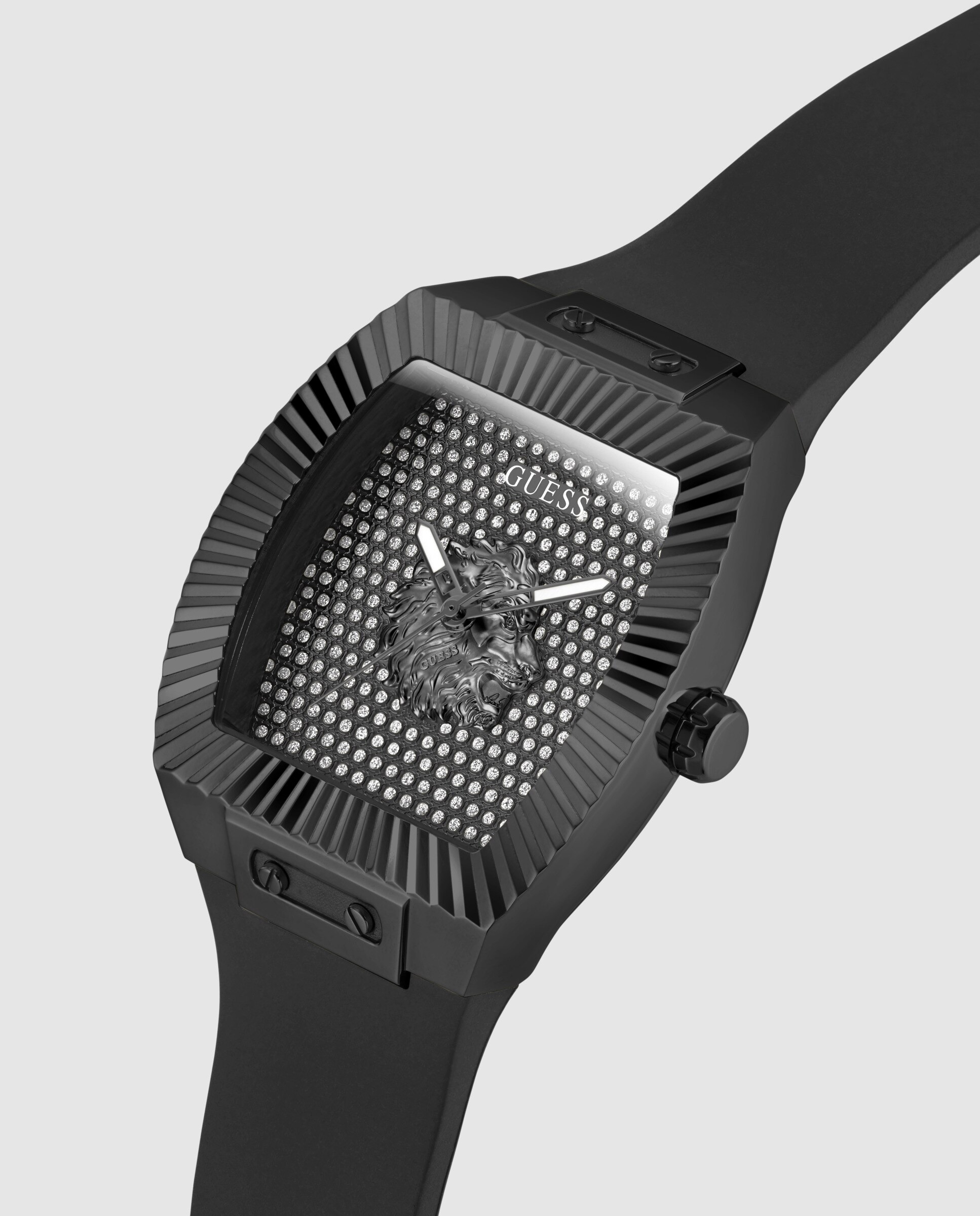 Reloj de hombre phoenix gw1066g3 de silicona y correa negra - Guess - Negro Negro-4