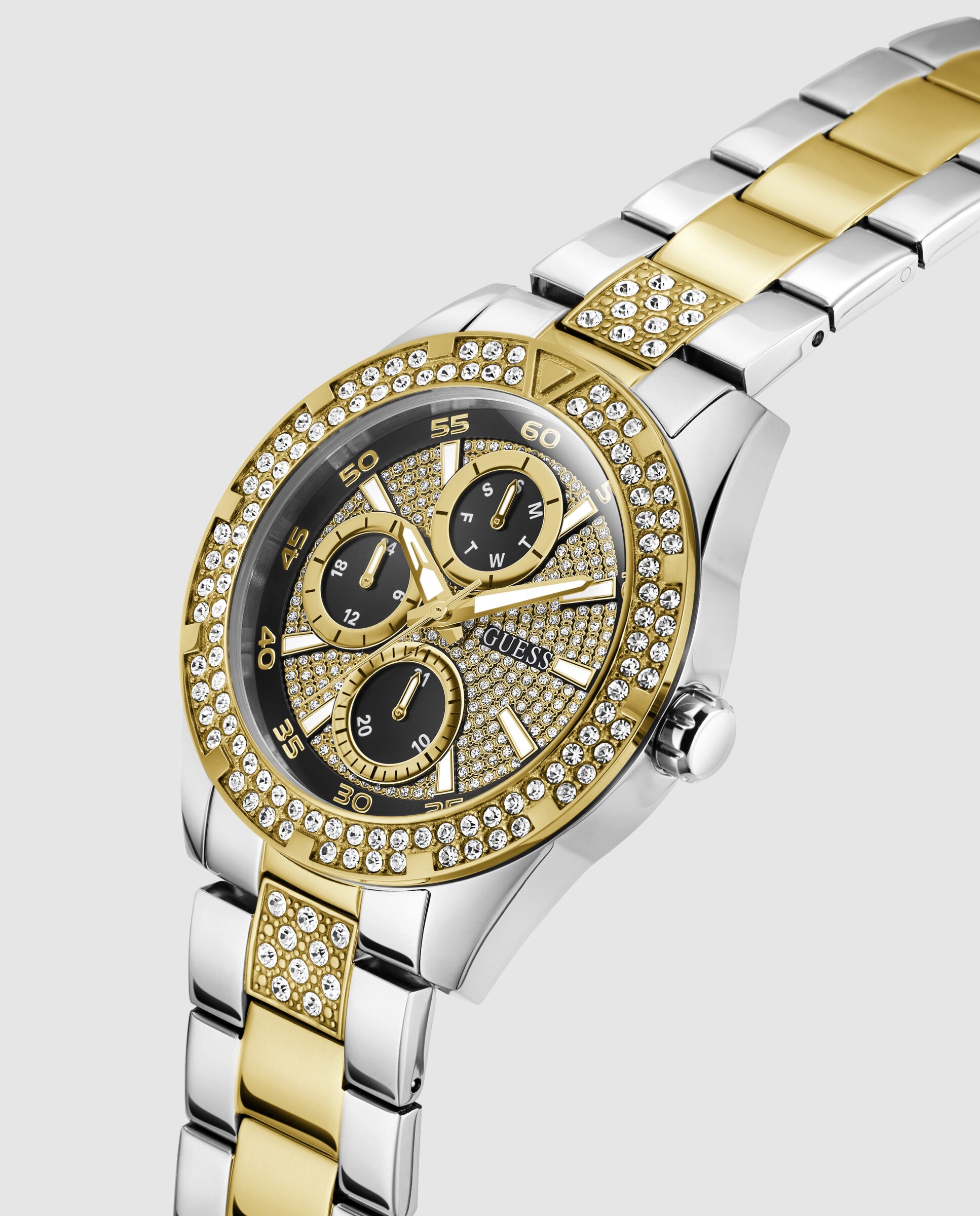 Reloj de hombre orion gw1067g3 de acero y correa bicolor oro - Guess - Plata Plata-4