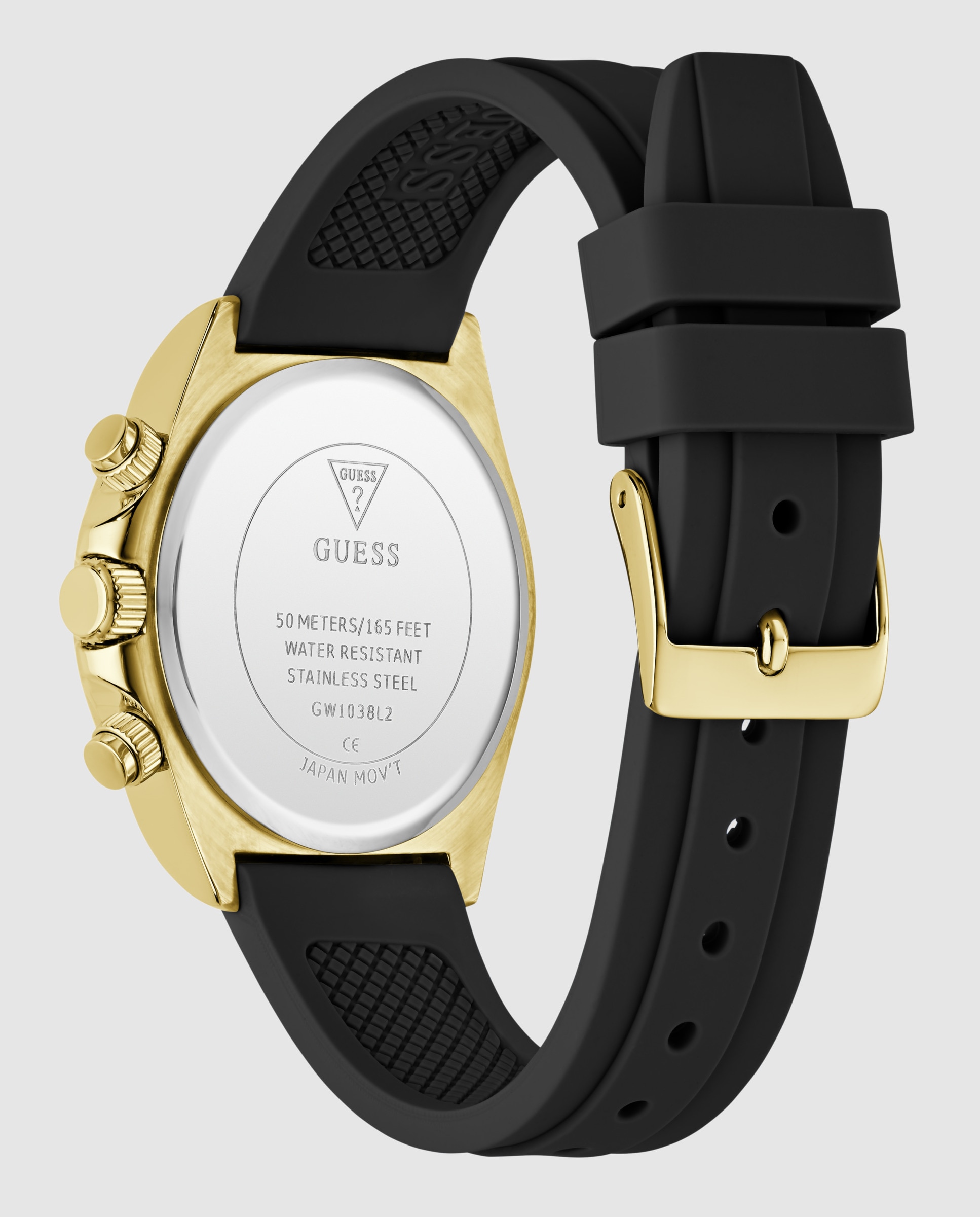 Reloj de mujer victoria gw1038l2 de silicona y correa negra - Guess - Negro Negro-3