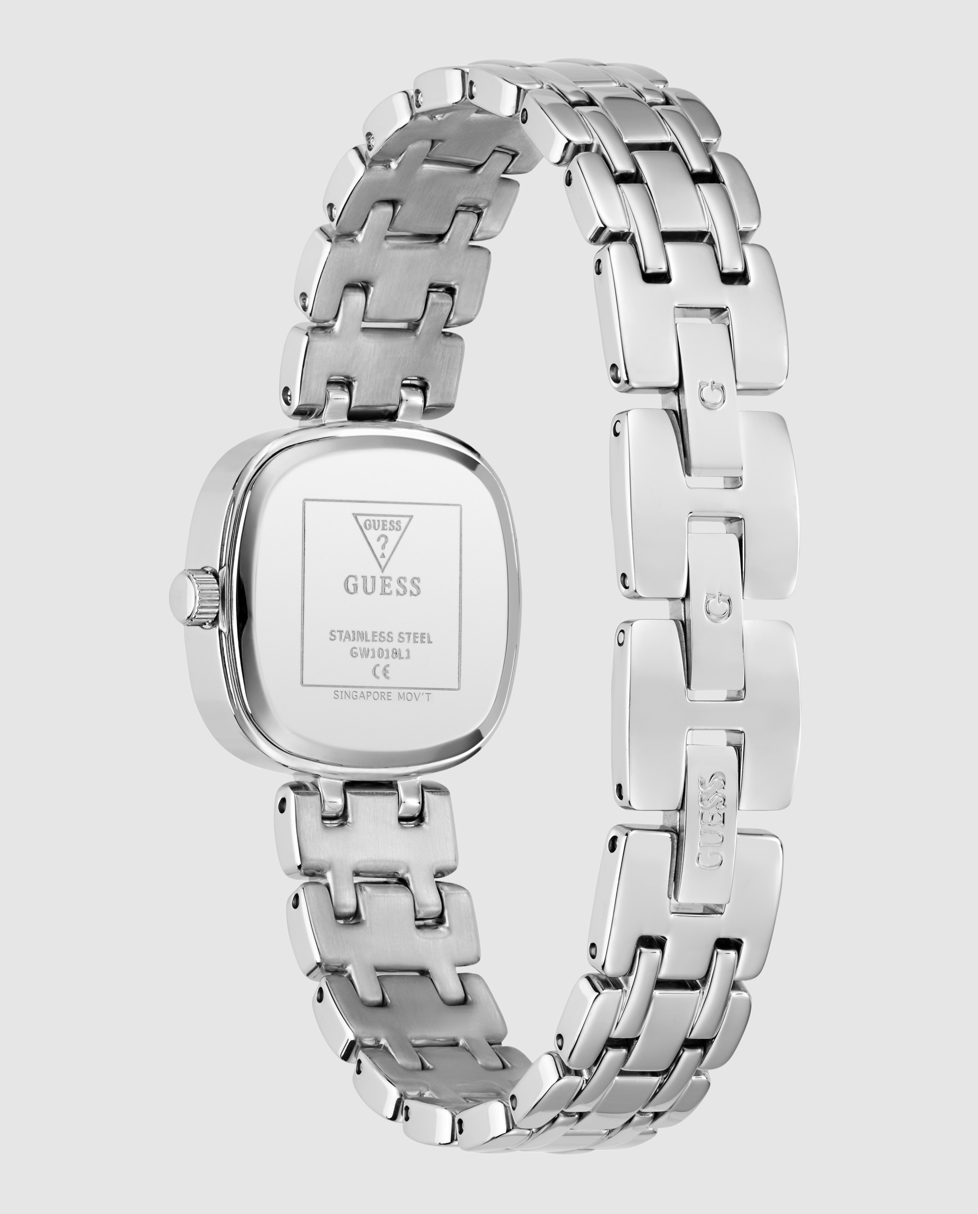 Reloj de mujer hazel gw1018l1 de acero y correa plateada/gris - Guess - Plata Plata-3