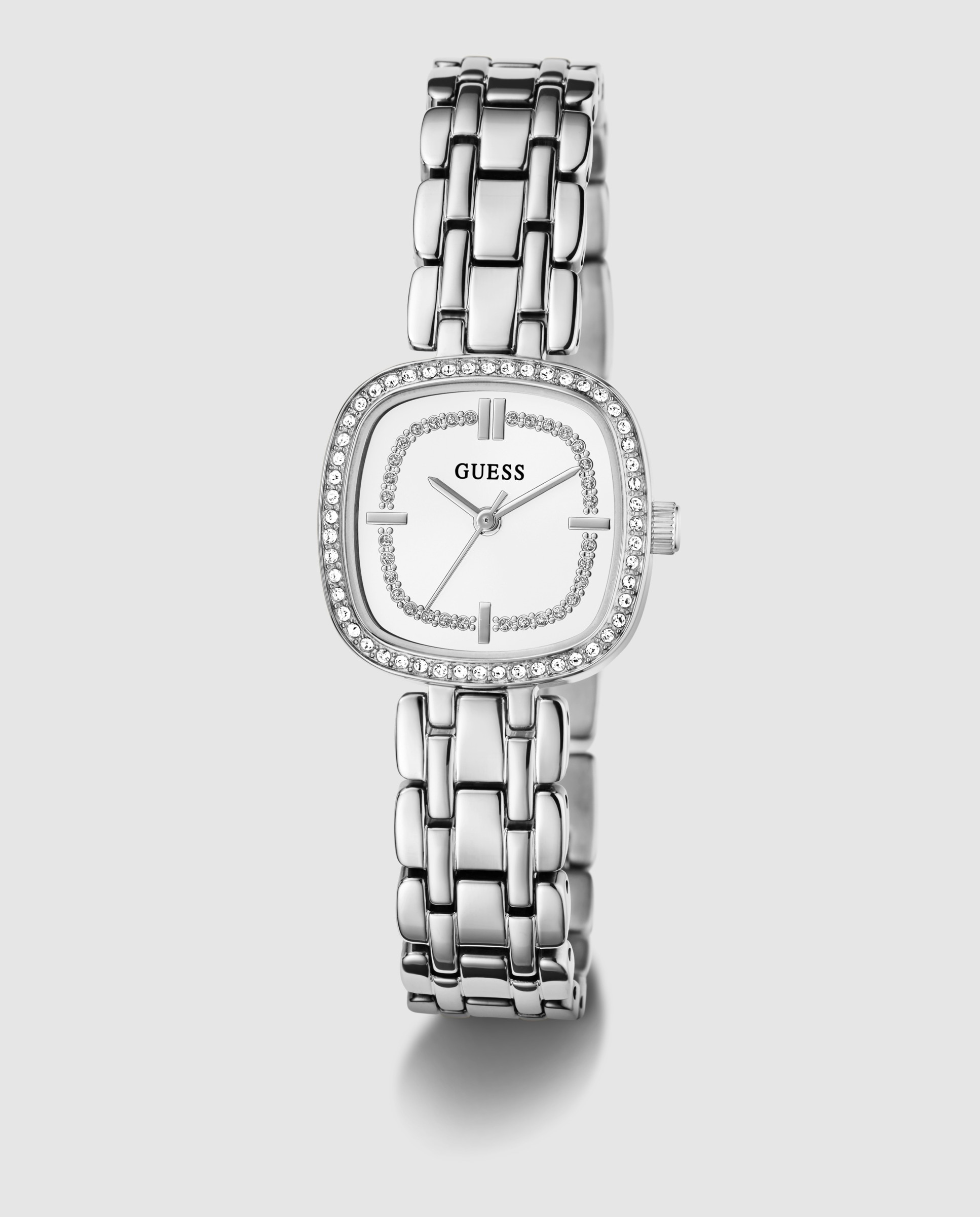 Reloj de mujer hazel gw1018l1 de acero y correa plateada/gris - Guess - Plata Plata-5