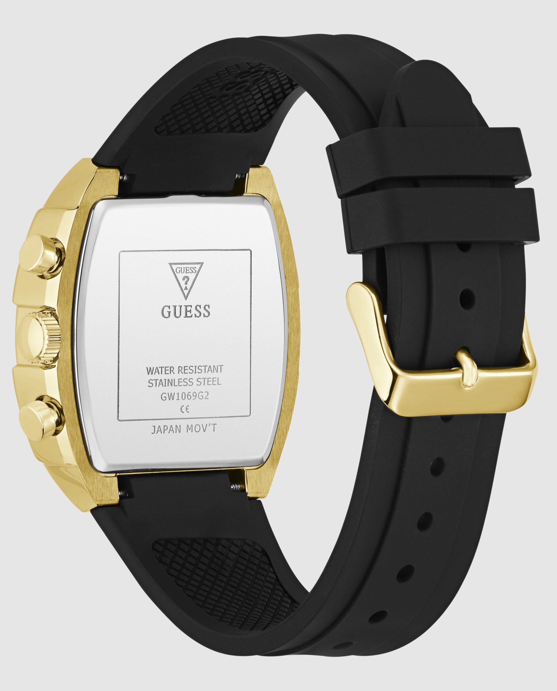 Reloj de hombre phoenix quantum gw1069g2 de silicona y correa negra - Guess - Negro Negro-3