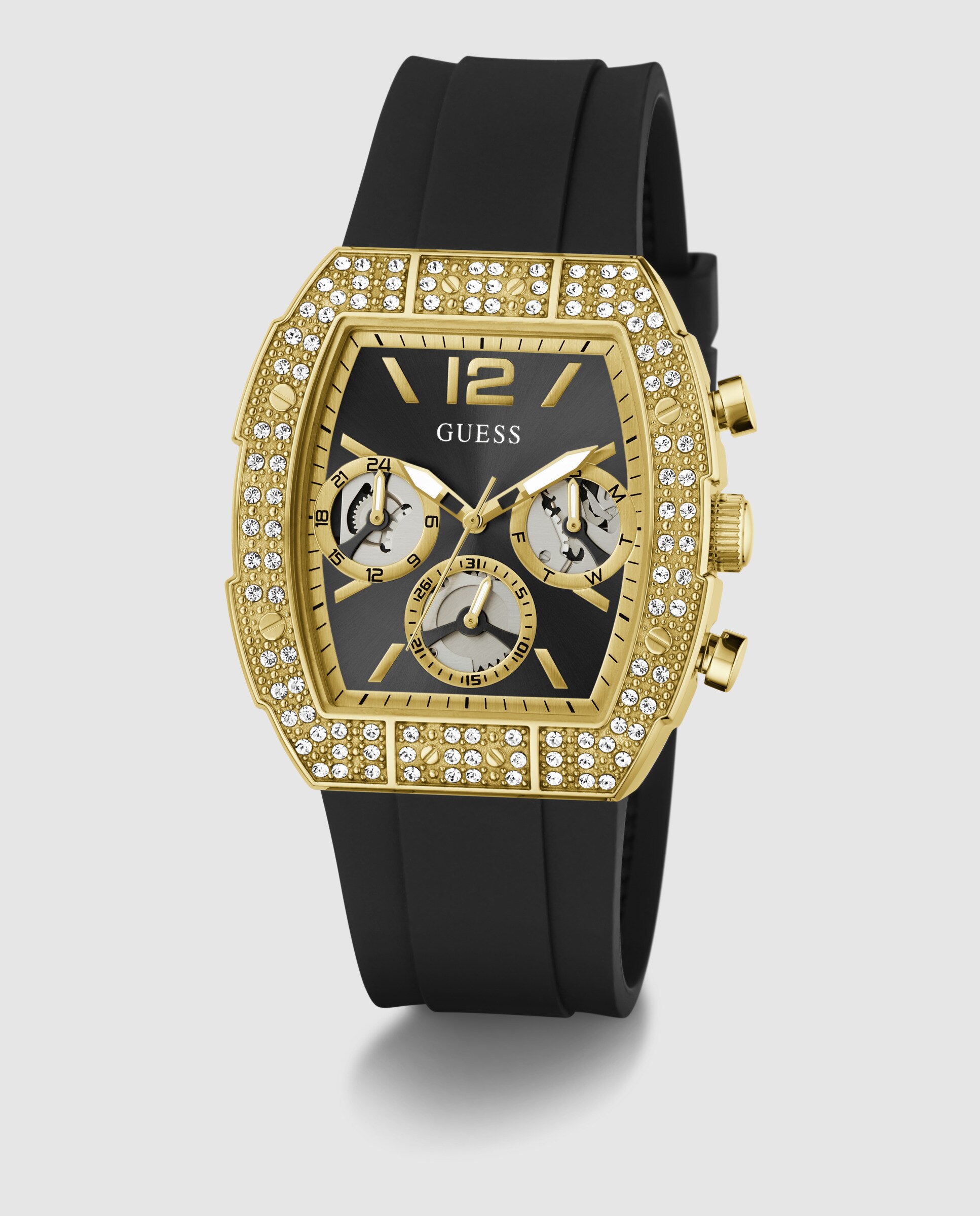 Reloj de hombre phoenix quantum gw1069g2 de silicona y correa negra - Guess - Negro Negro-5