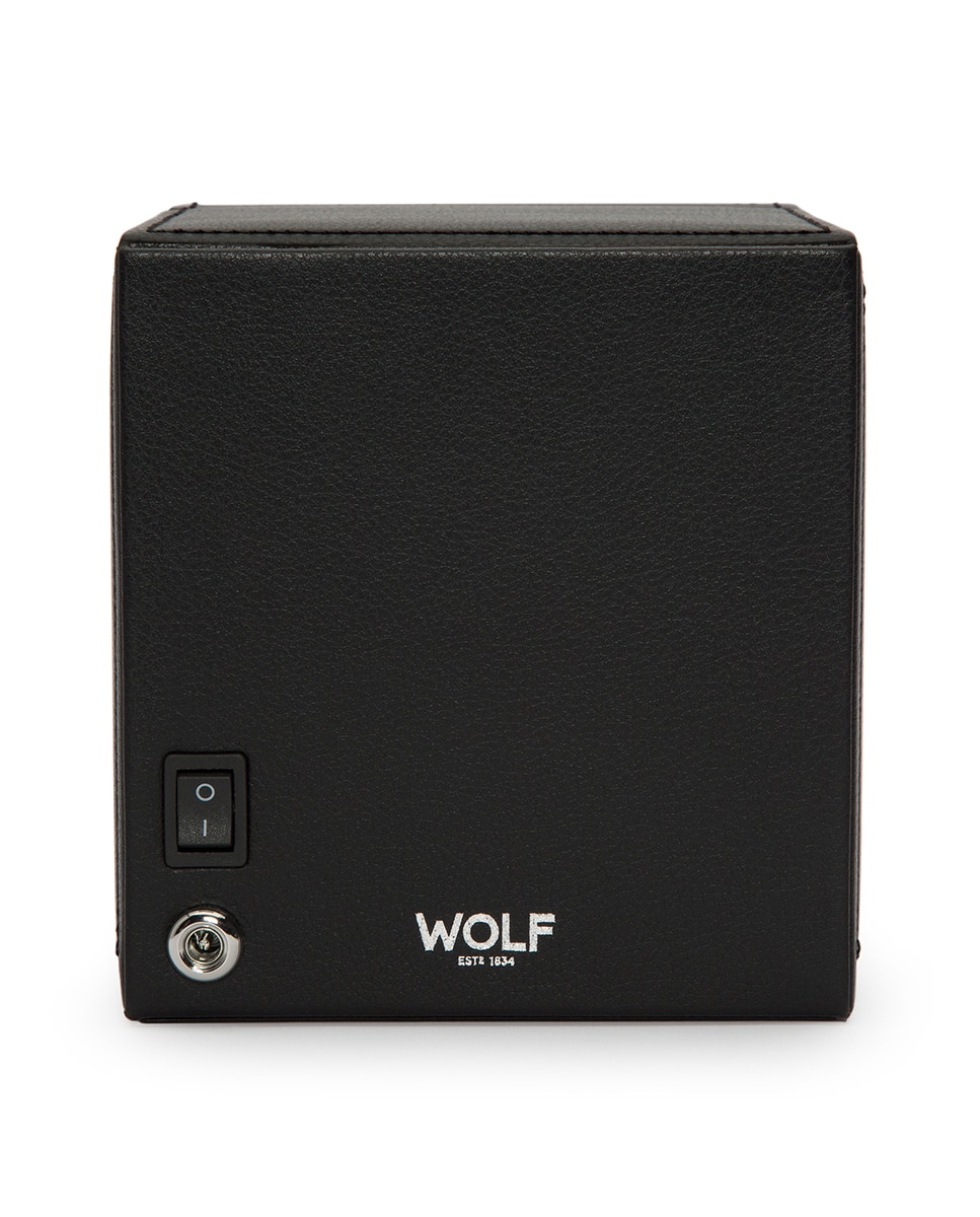 Relojero Cub rotor con joyero de piel en color - Wolf - Negro Negro-2