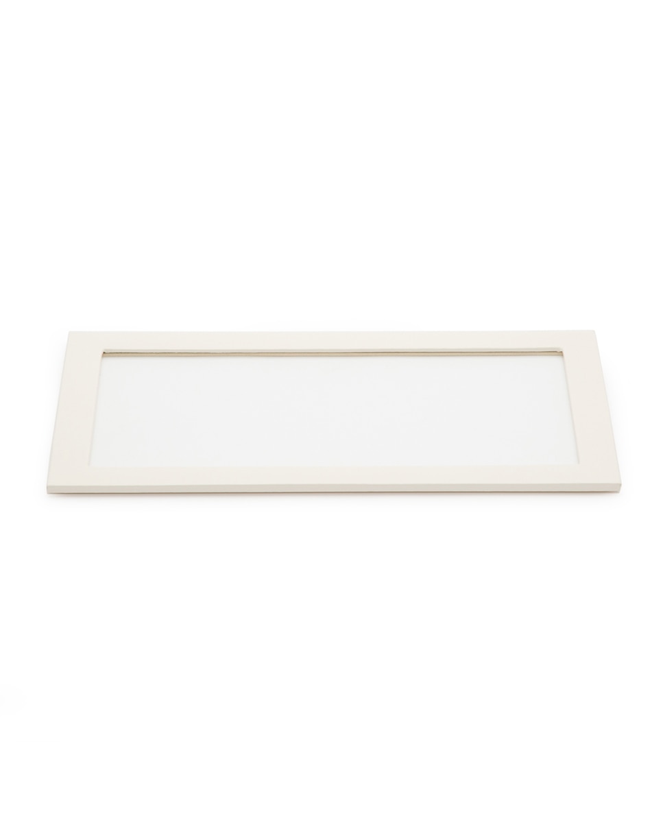 Imagen 1 de Tapa Vault de joyero de cristal en color blanco marfil Blanco