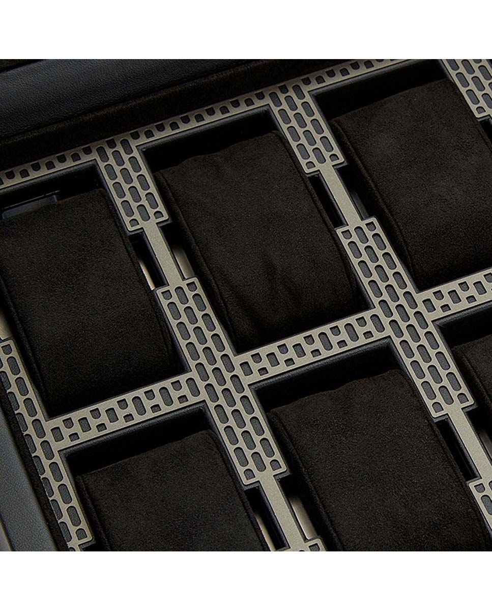 Caja para relojes axis de 8 piezas - Wolf - Negro Negro-5